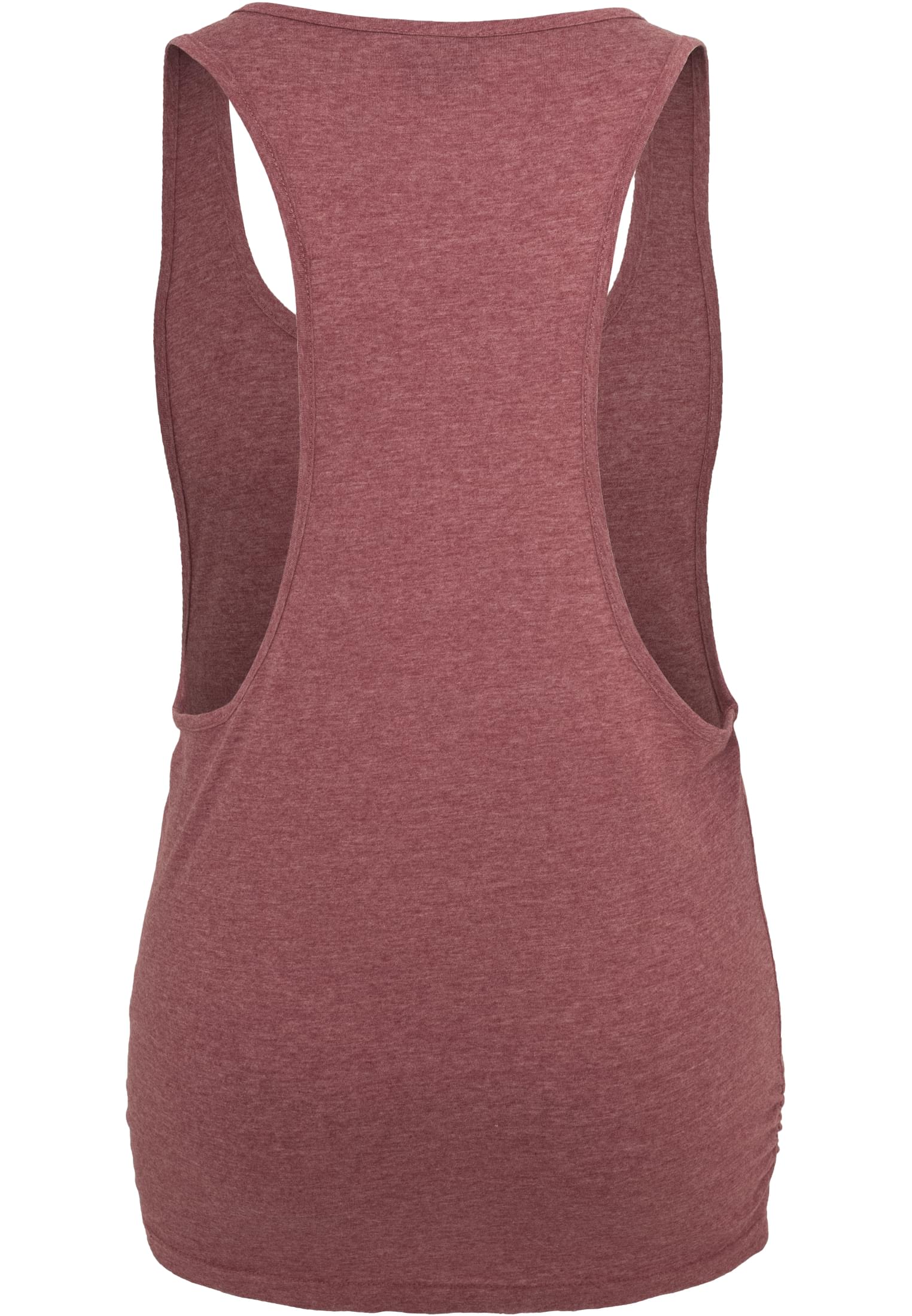 Ladies Melange Loose Tank | ruby