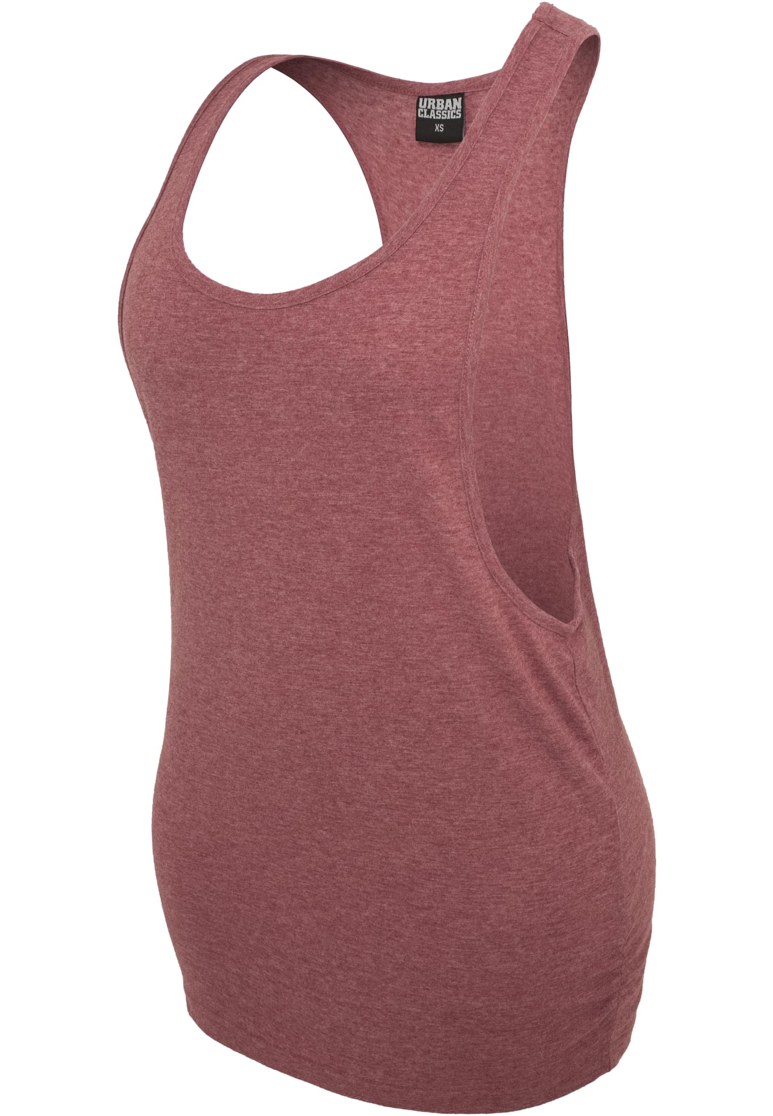 Ladies Melange Loose Tank | ruby