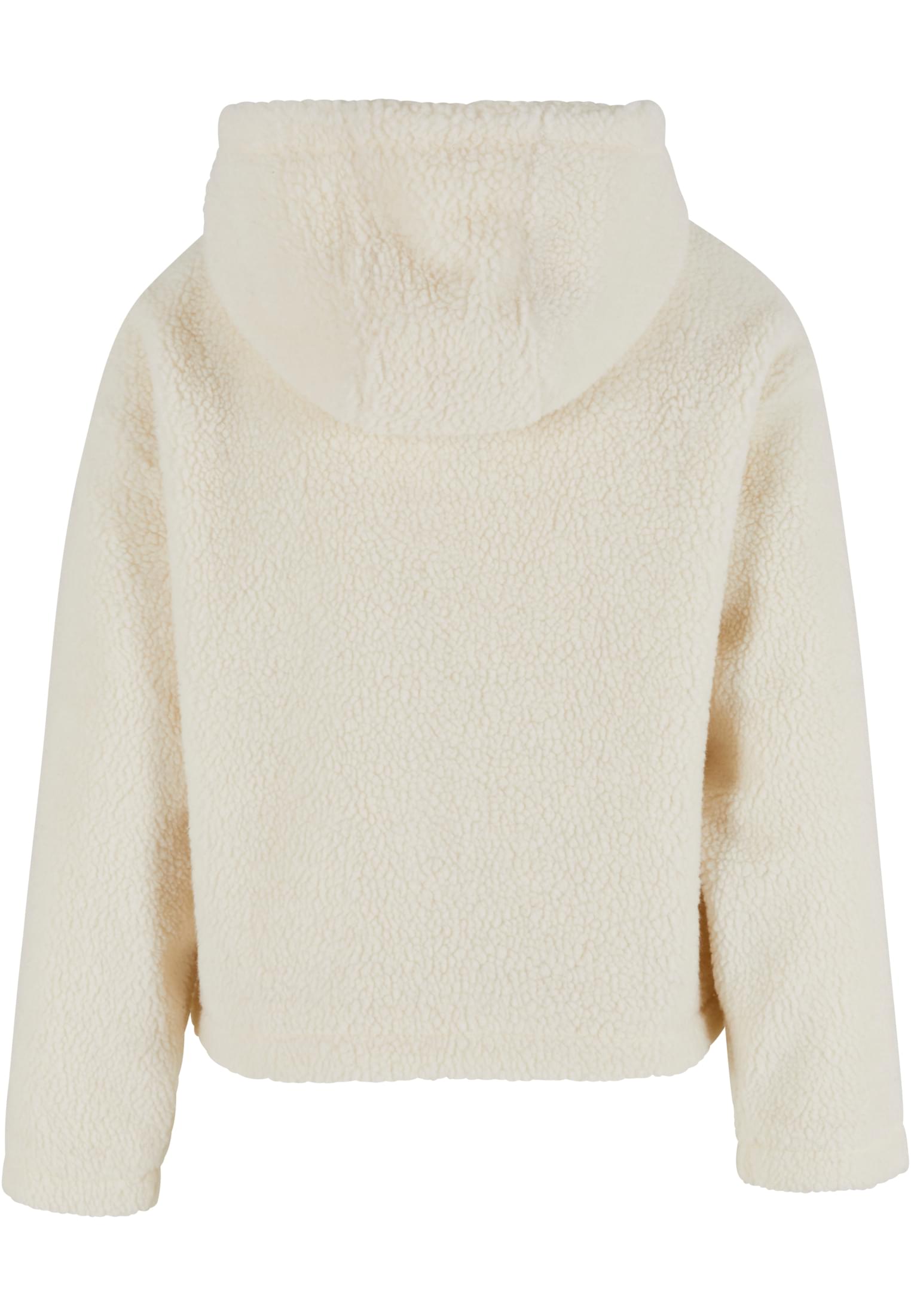 Ladies Short Hooded Sherpa Jacket | whitesand