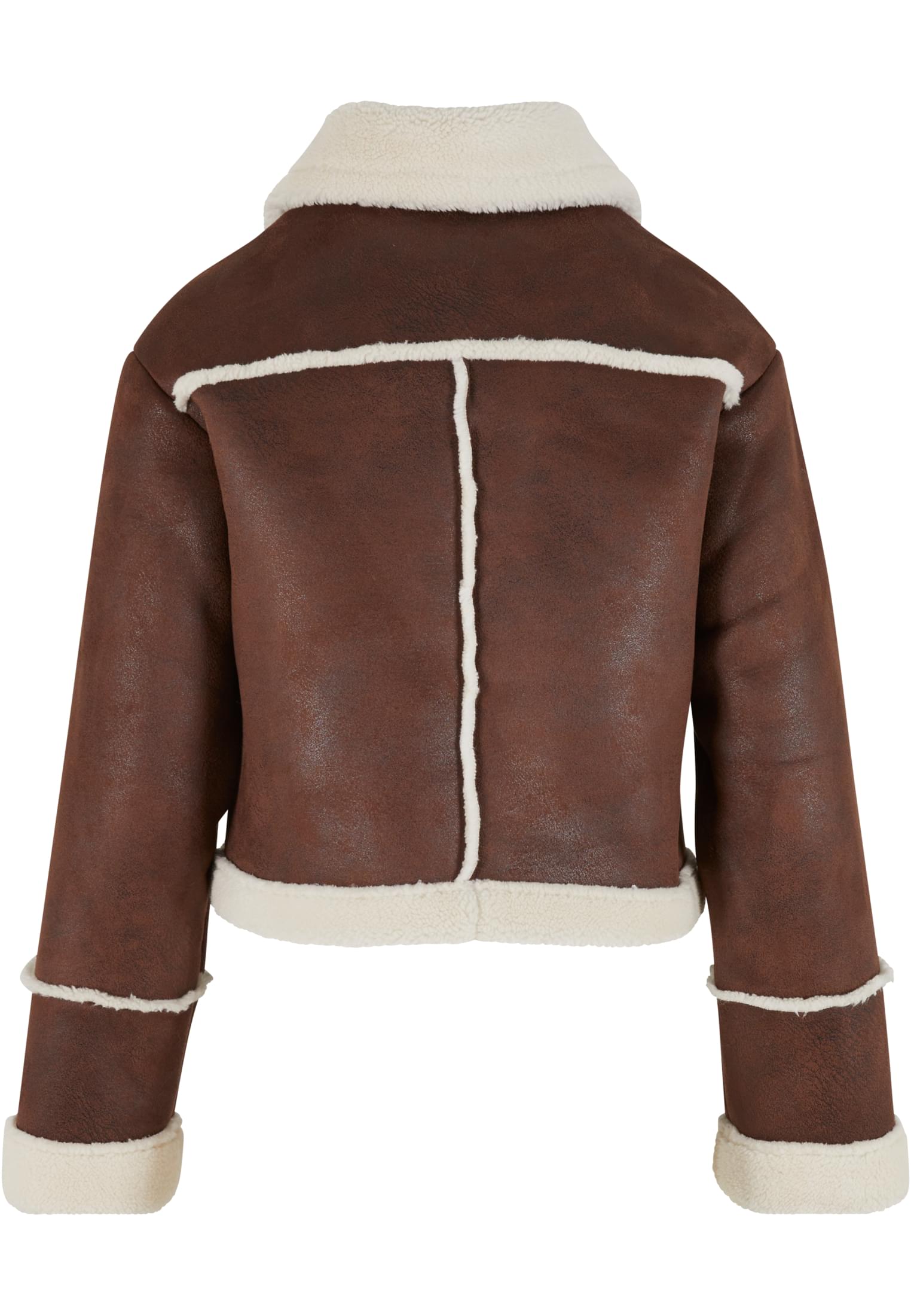 Ladies Shearling Jacket | brown/whitesand