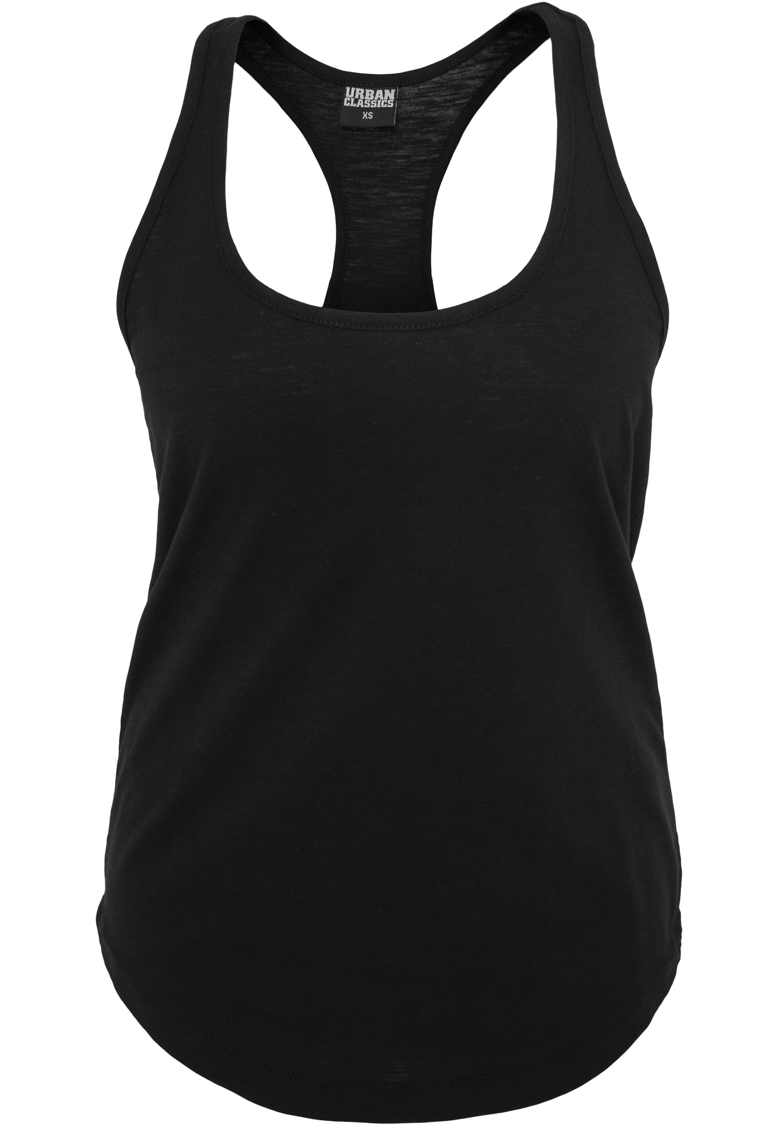 Ladies Rounded Slub Loose Tank | black