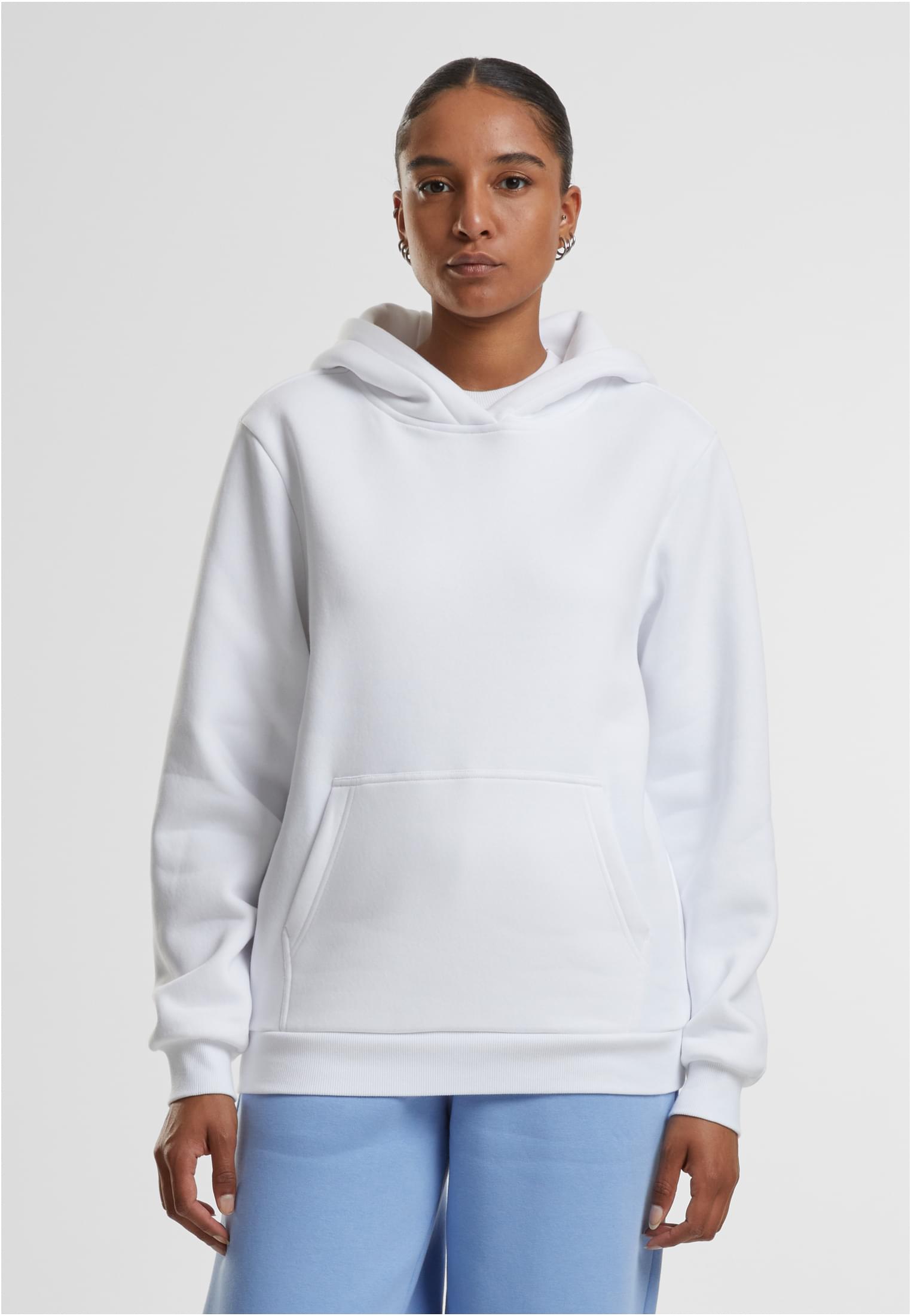 Ladies Fluffy Hoody | white