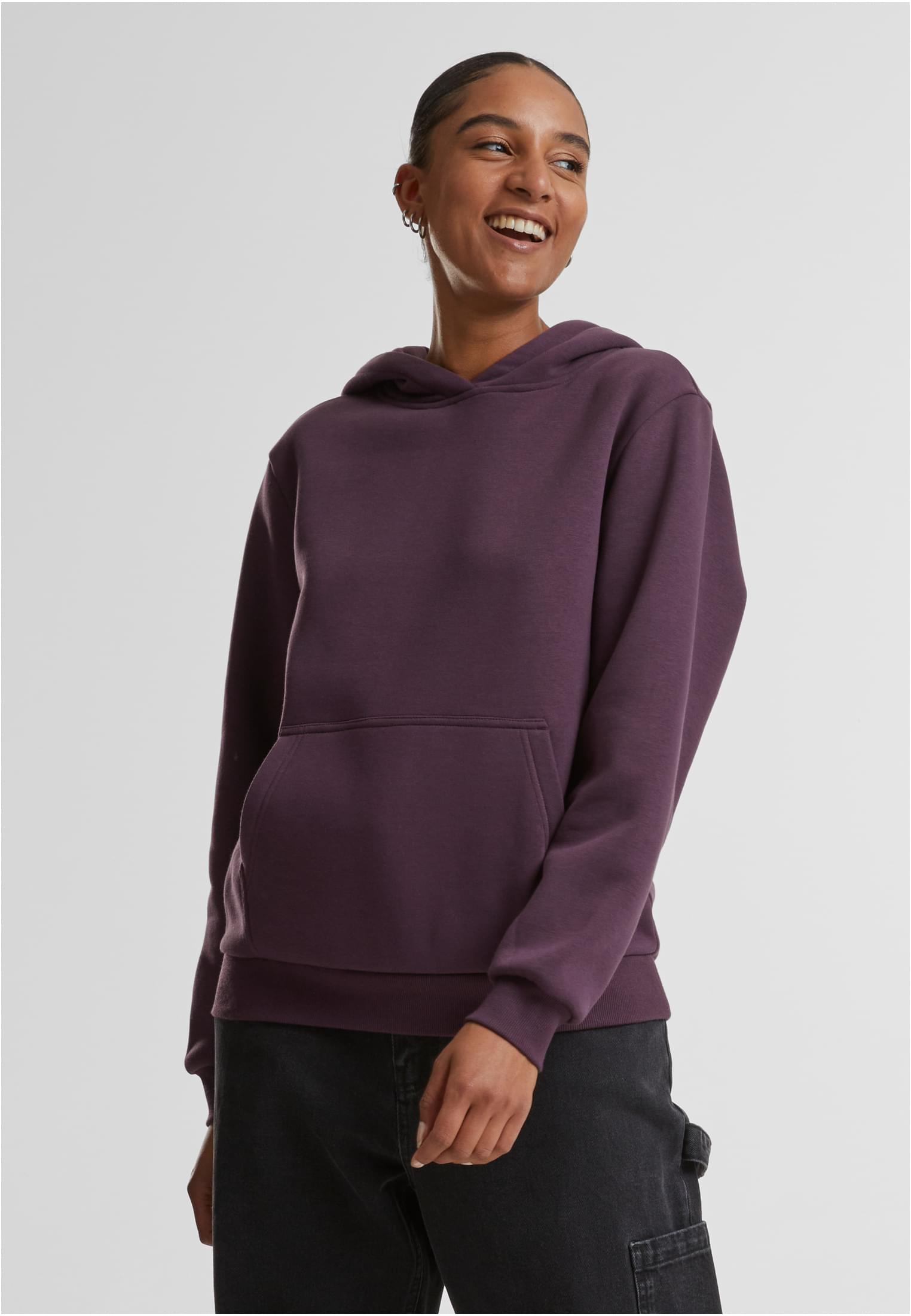 Ladies Fluffy Hoody | plumpurple