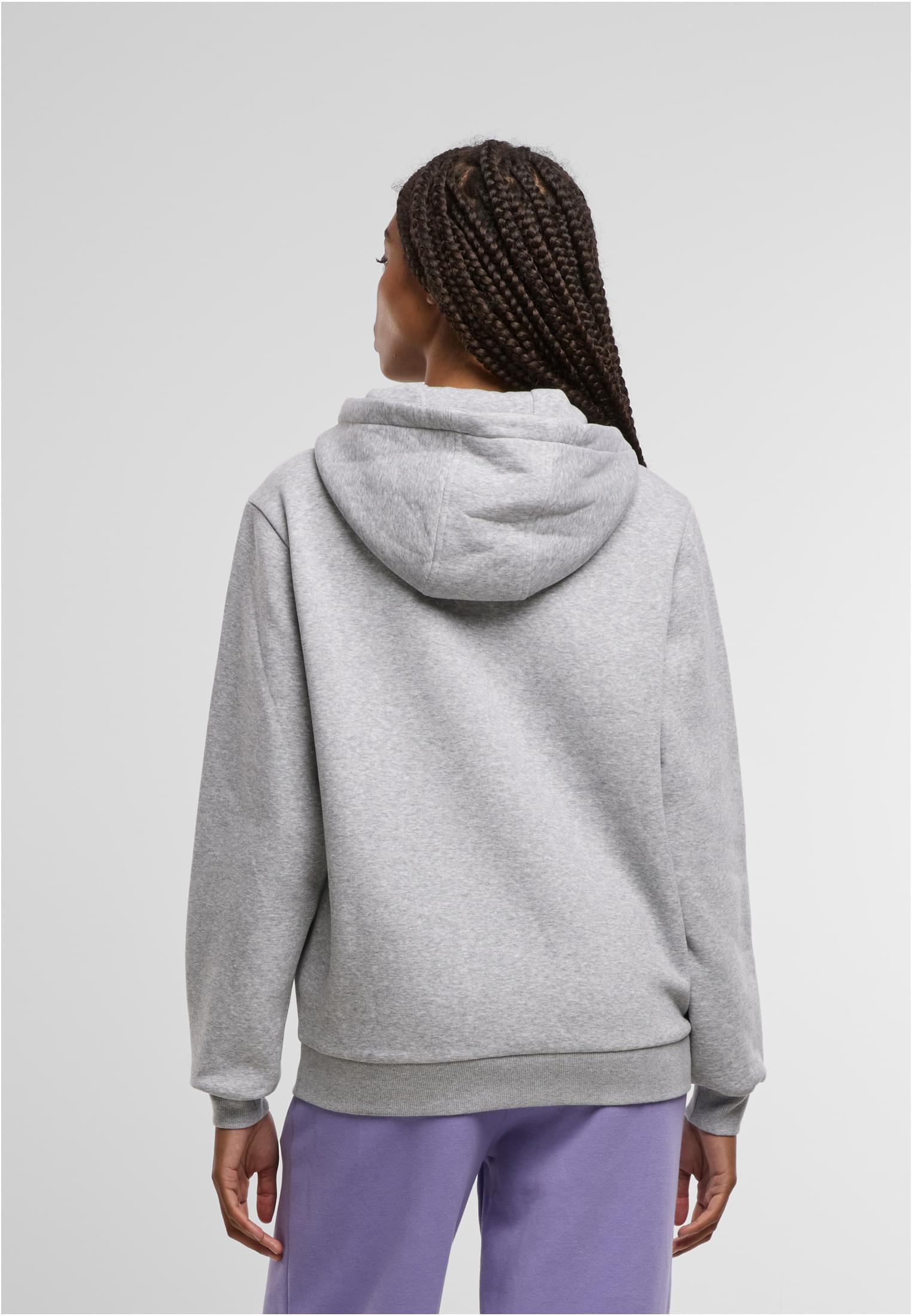 Ladies Fluffy Hoody | heathergrey