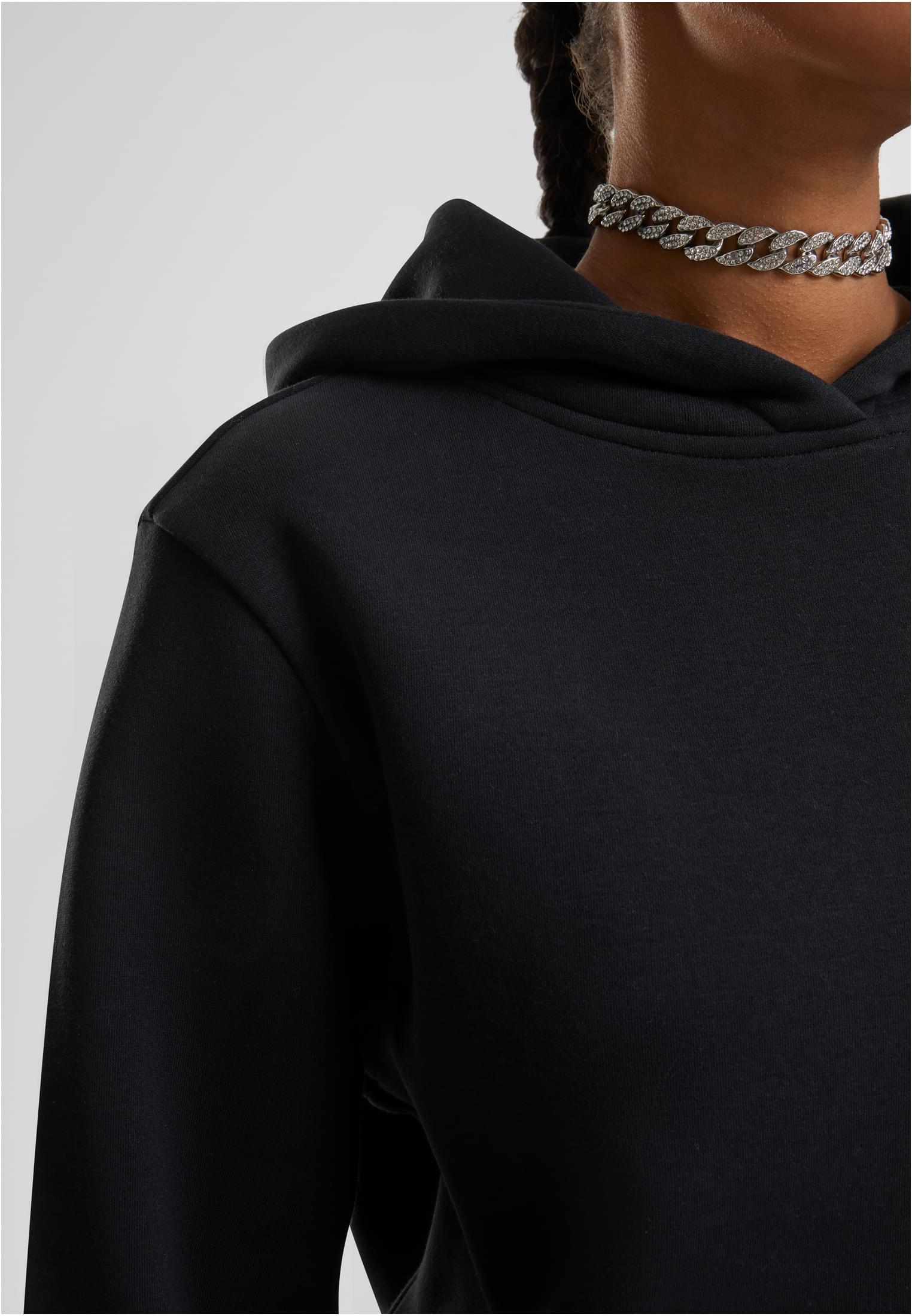 Ladies Fluffy Hoody | black