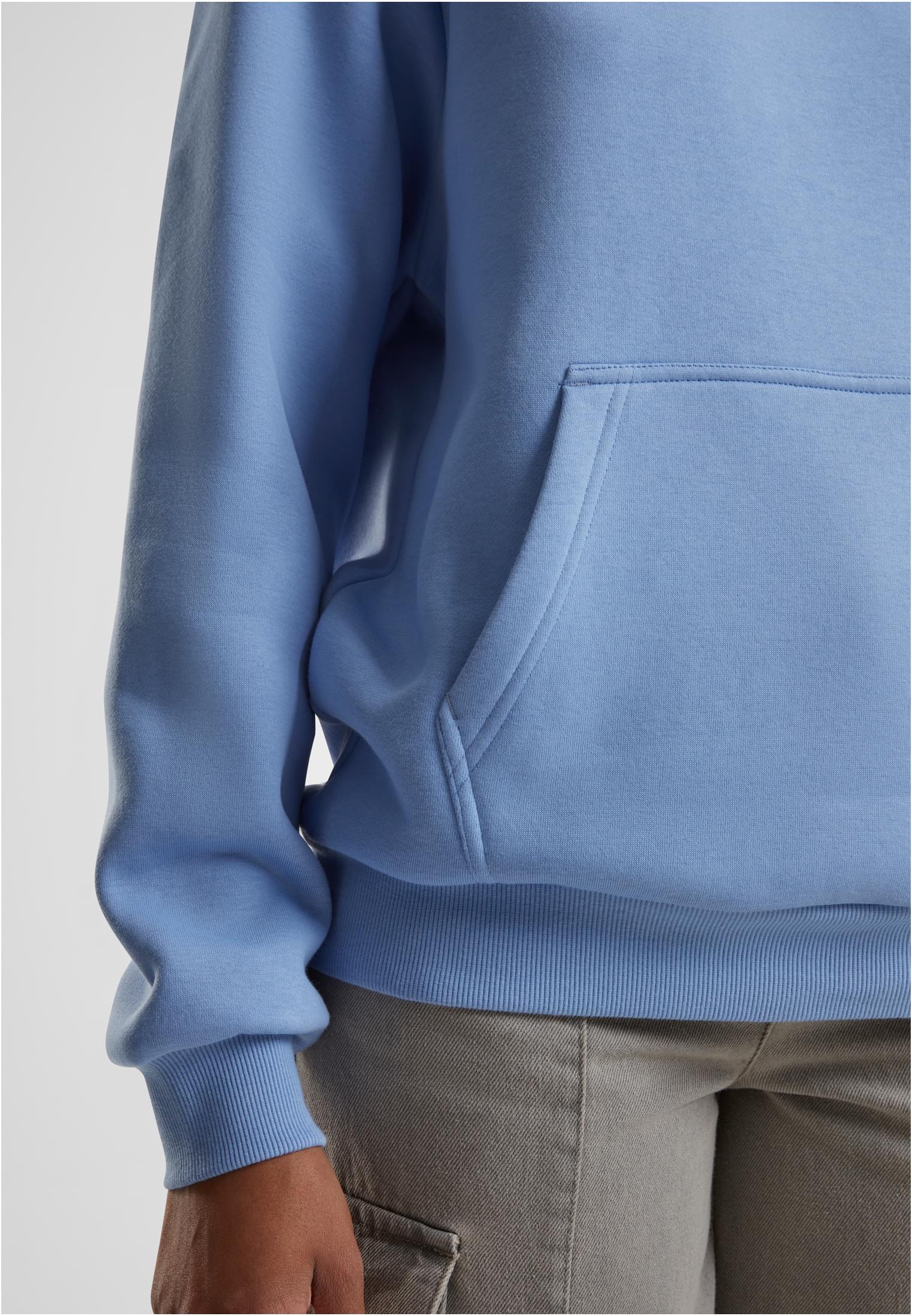 Ladies Fluffy Hoody | powderblue