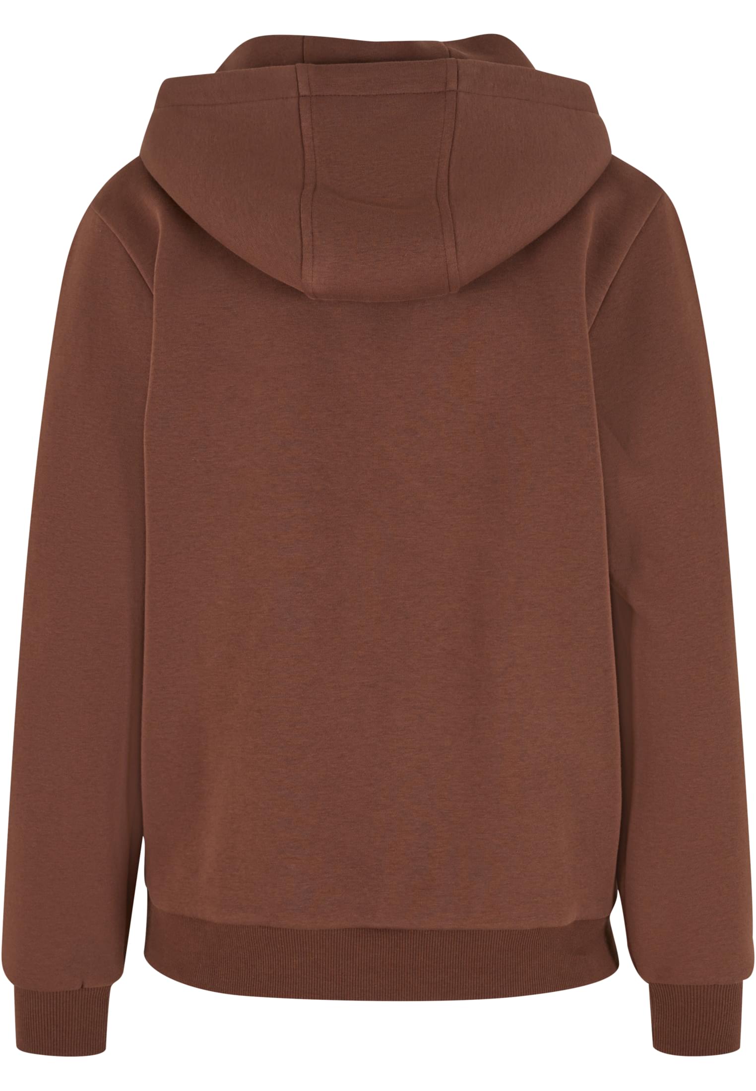 Ladies Fluffy Hoody | chocolatebrown