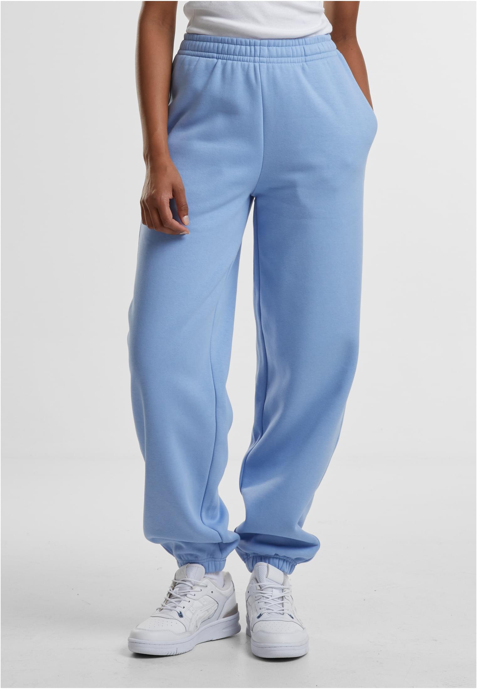 Ladies Fluffy Sweatpants | powderblue