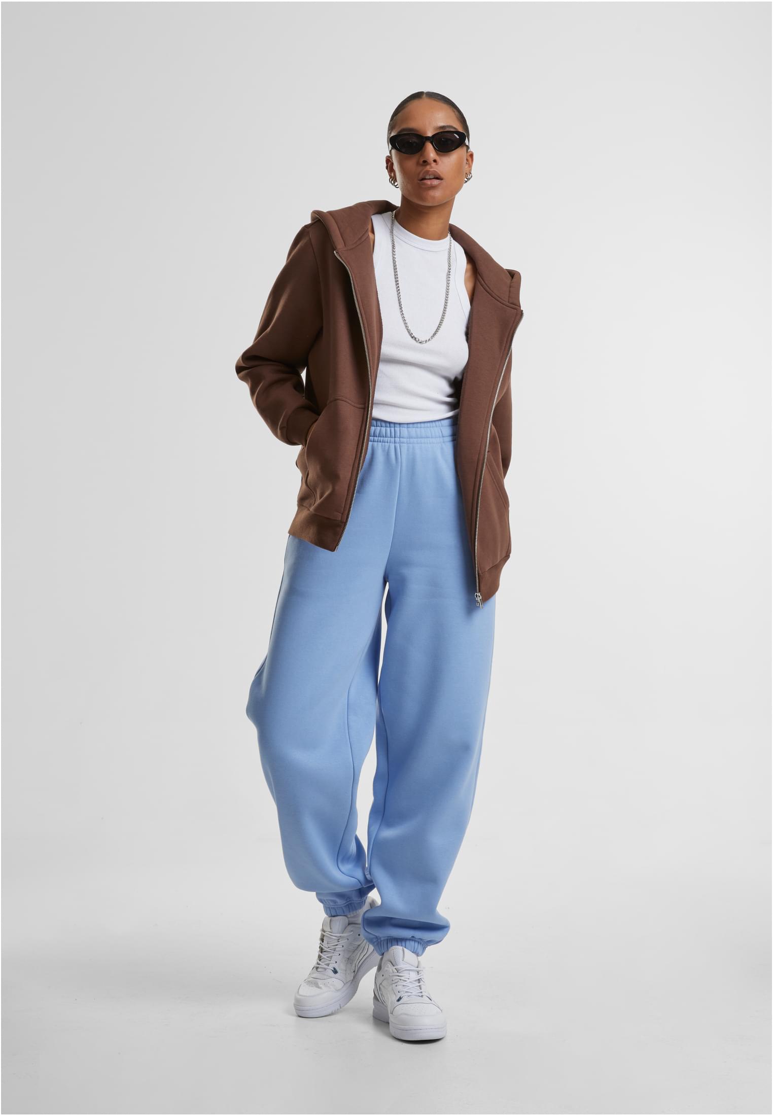 Ladies Fluffy Sweatpants | powderblue