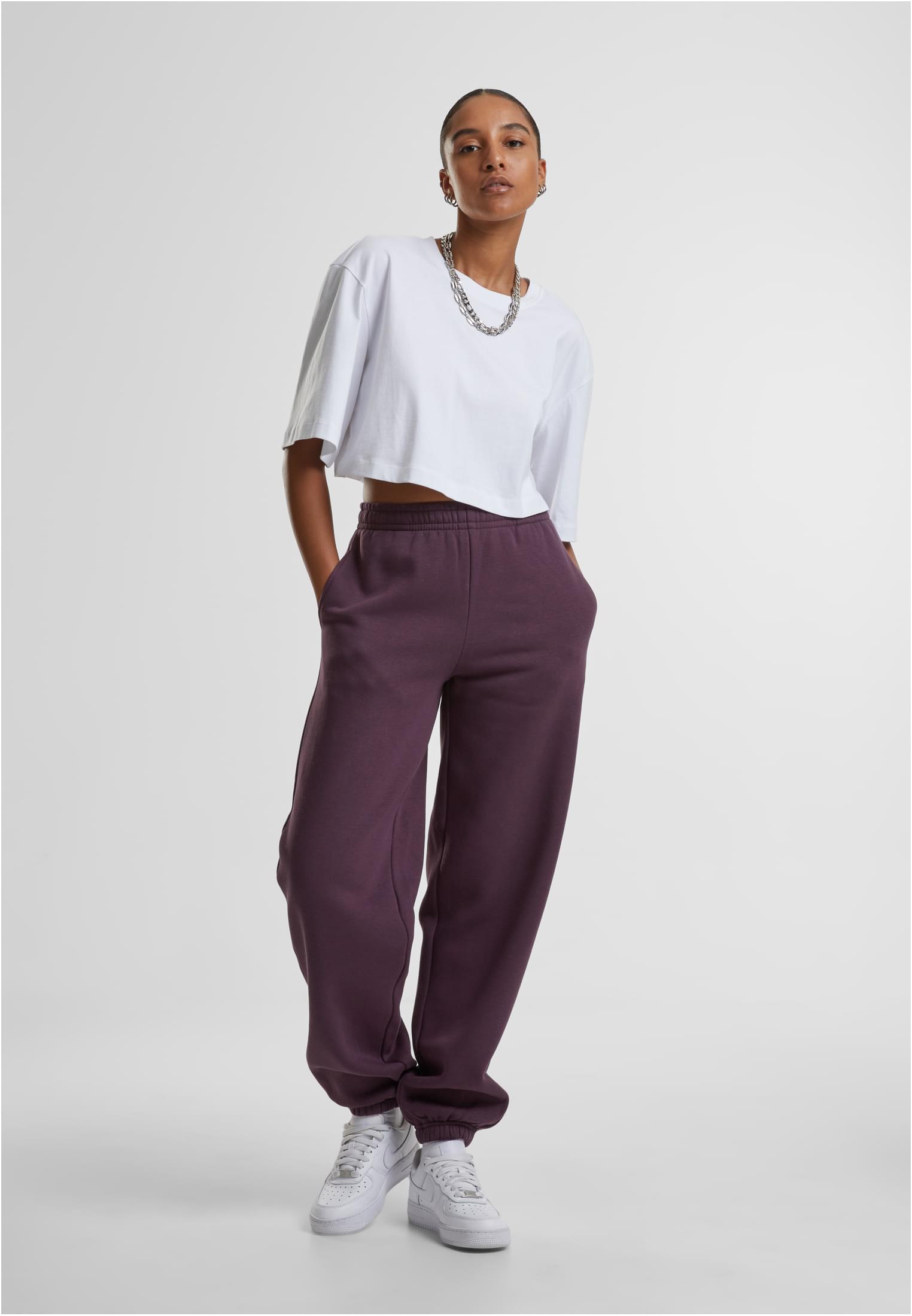 Ladies Fluffy Sweatpants | plumpurple