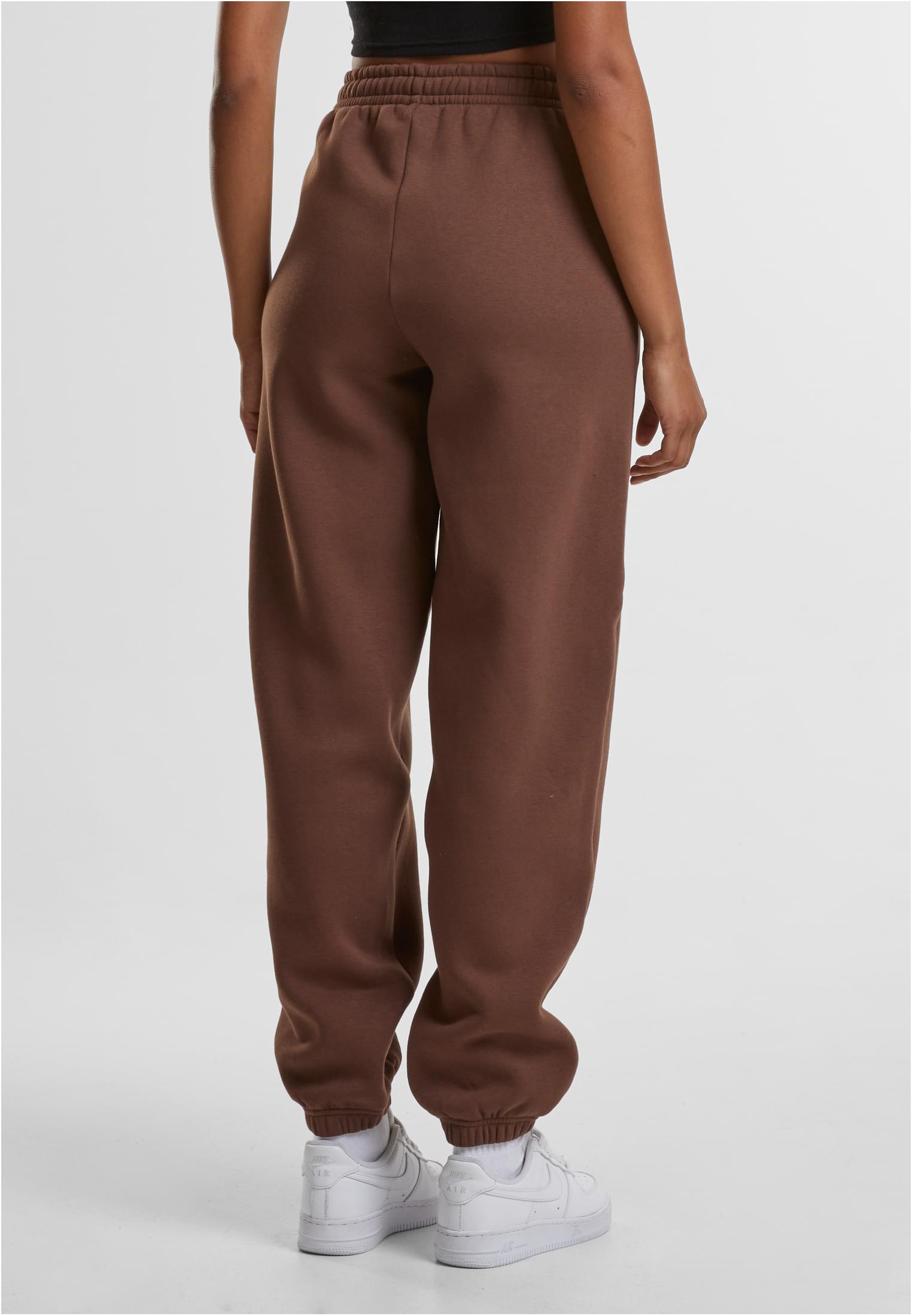 Ladies Fluffy Sweatpants | chocolatebrown