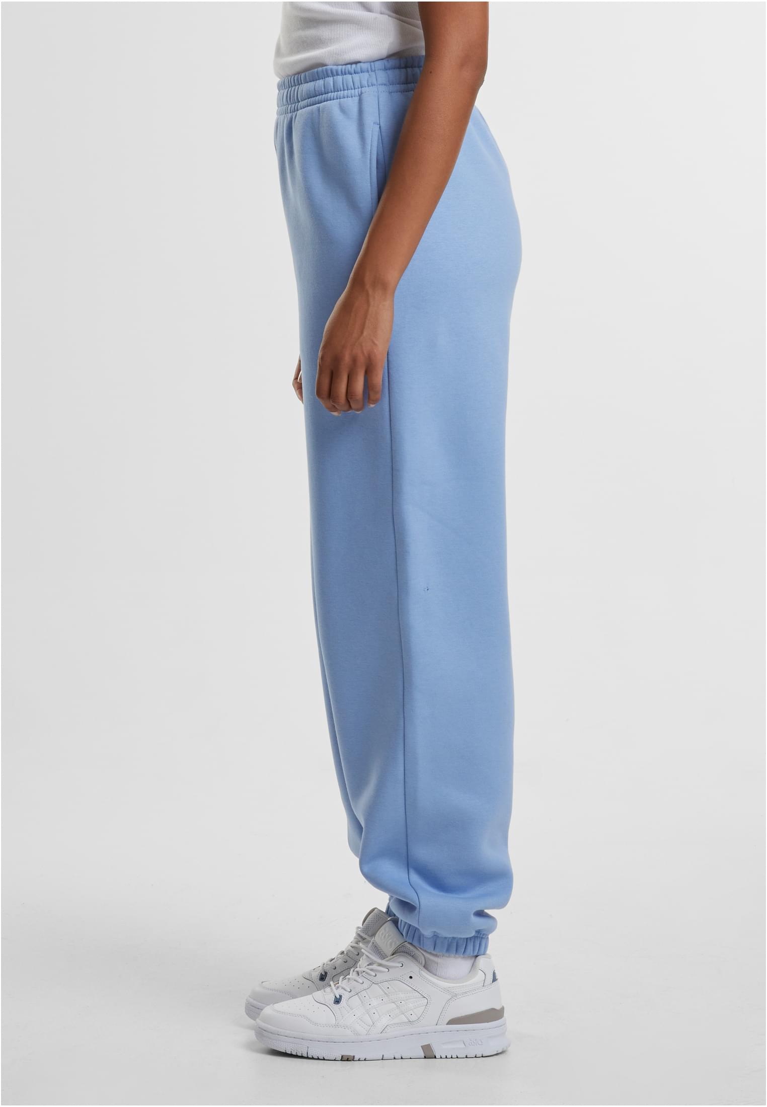 Ladies Fluffy Sweatpants | powderblue