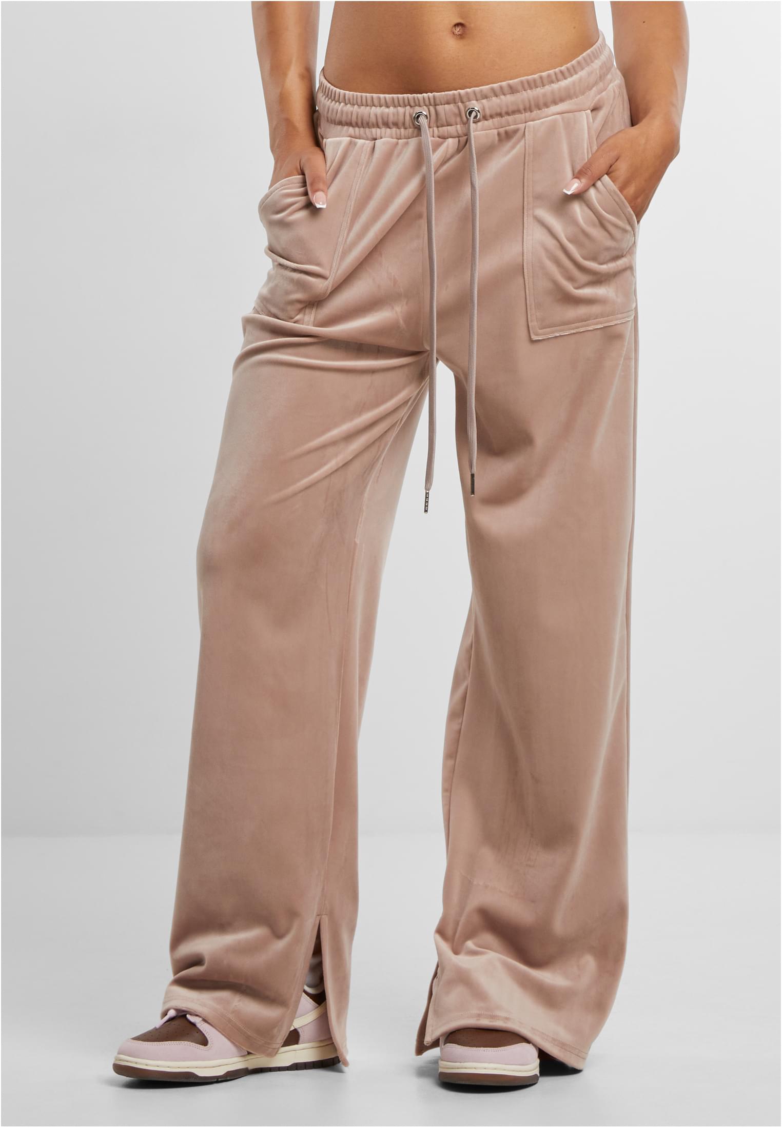 Ladies Velvet Sweatpants | duskrose