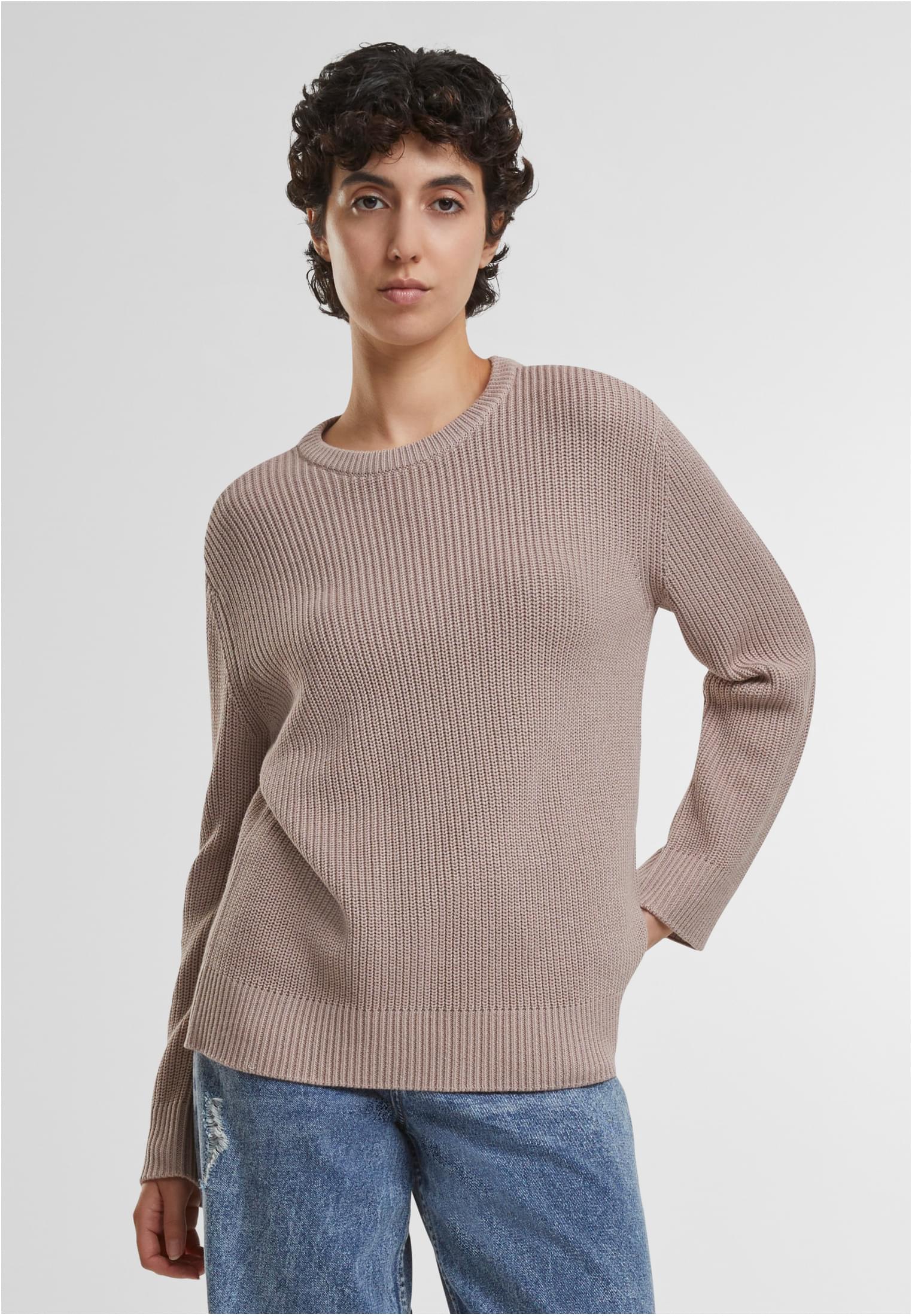 Ladies Rib Knit Sweater | duskrose