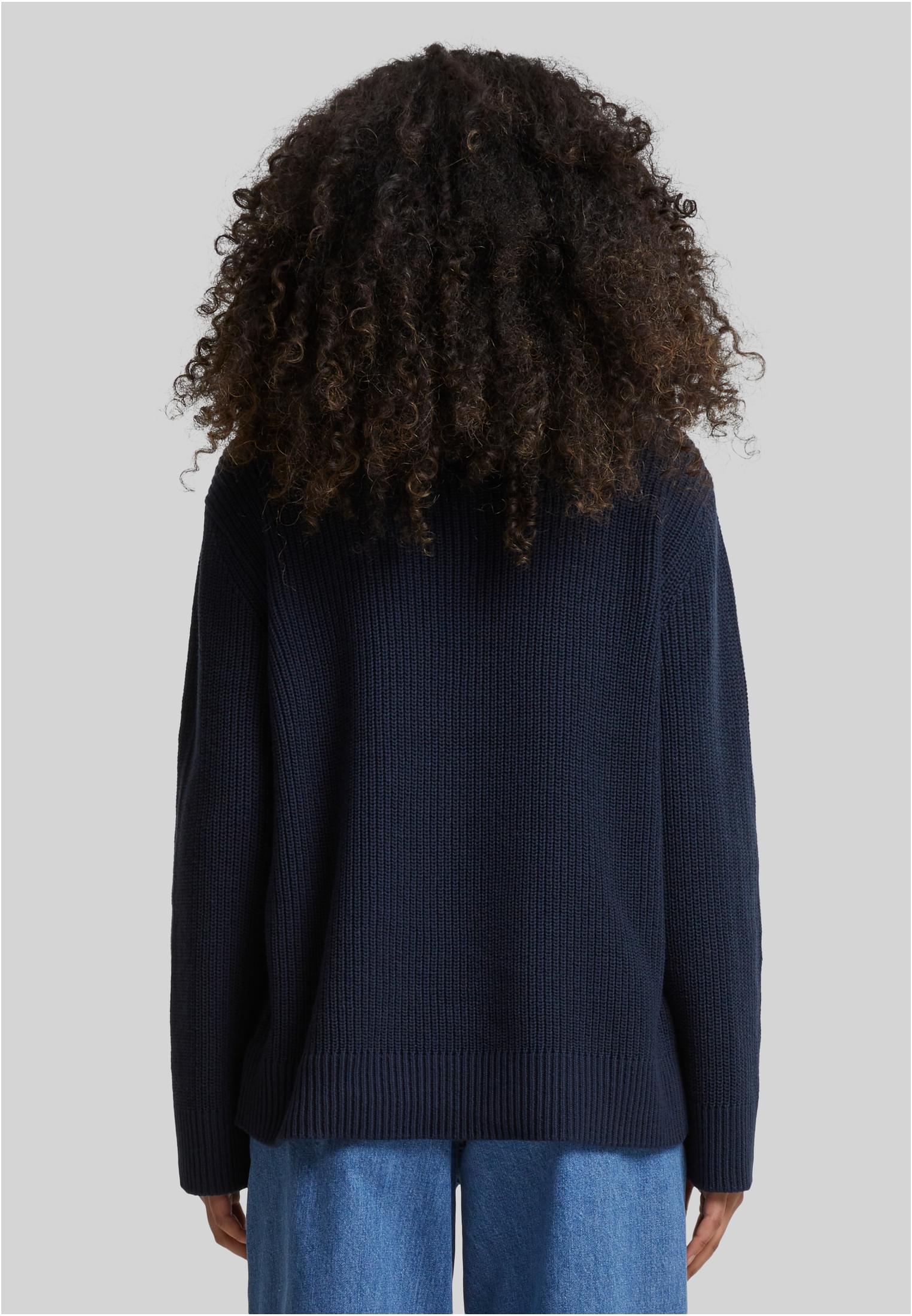 Ladies Rib Knit Sweater | navy