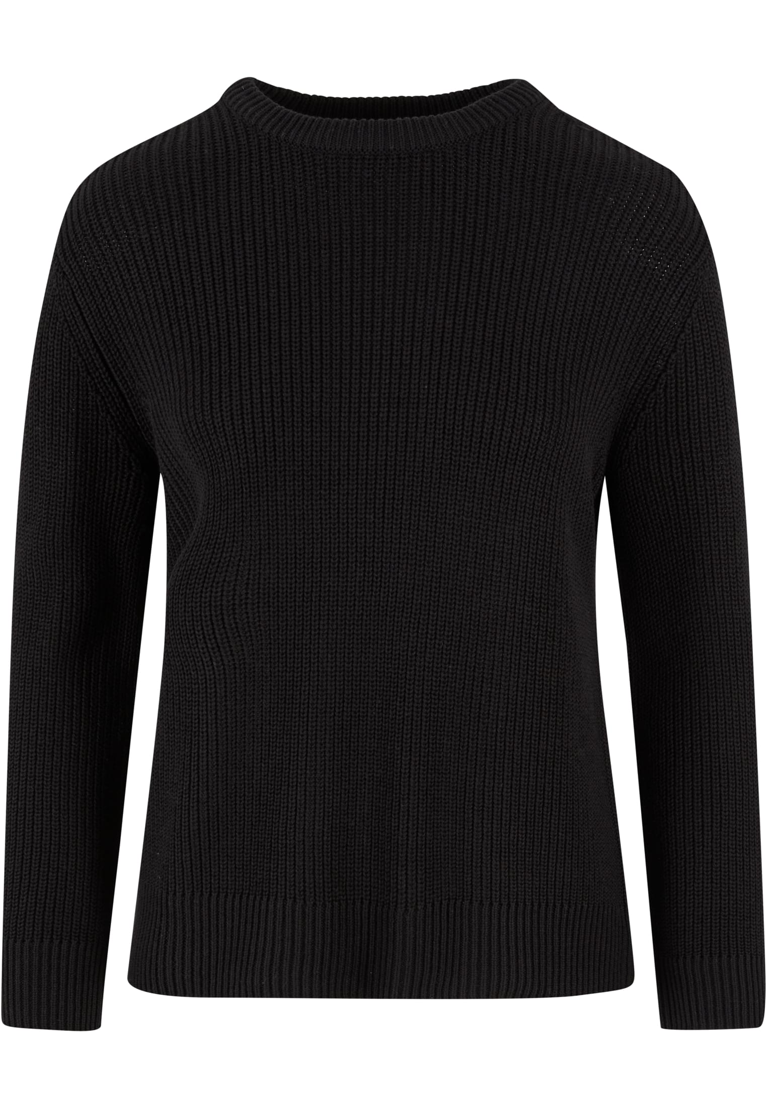 Ladies Rib Knit Sweater | black