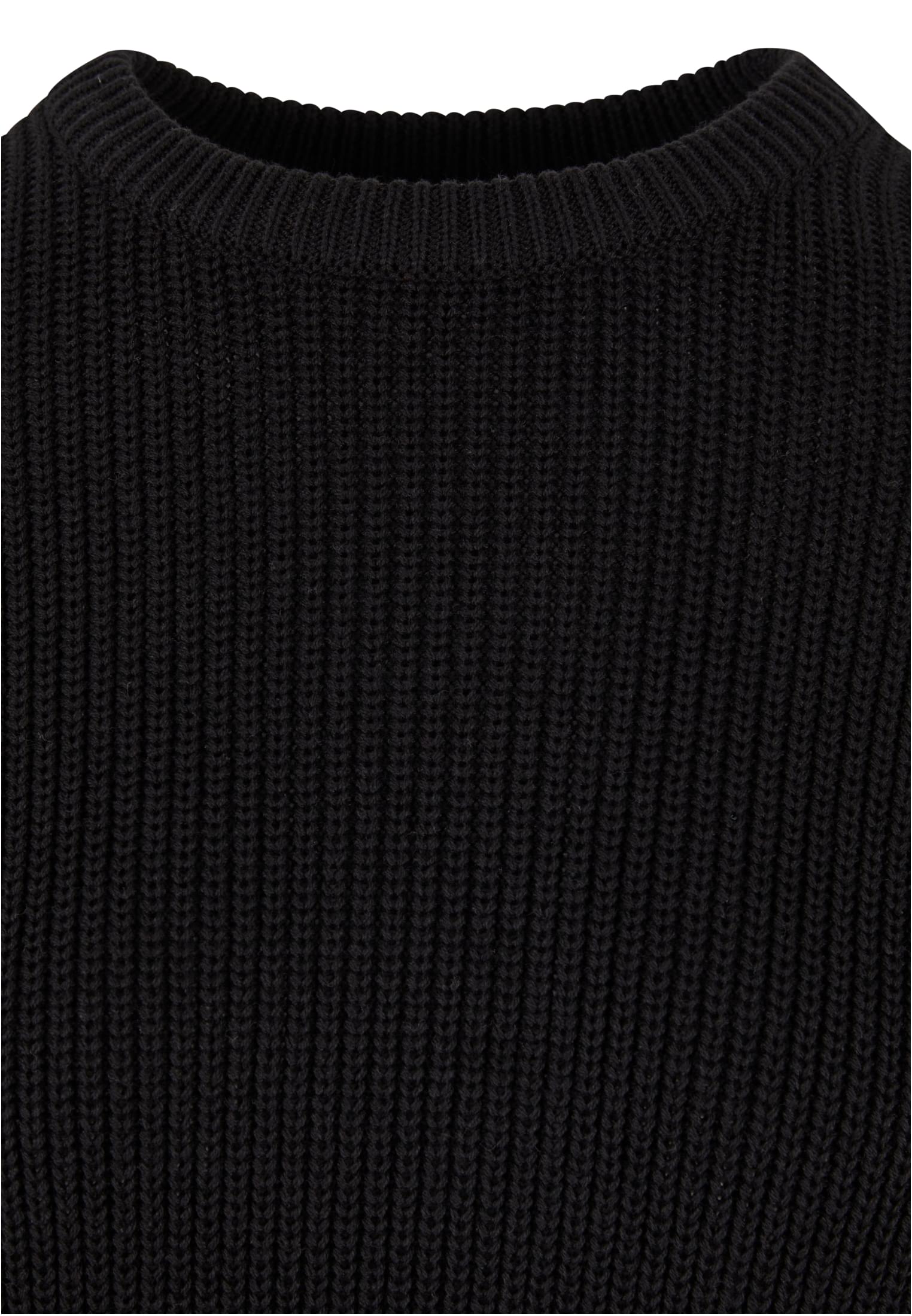 Ladies Rib Knit Sweater | black