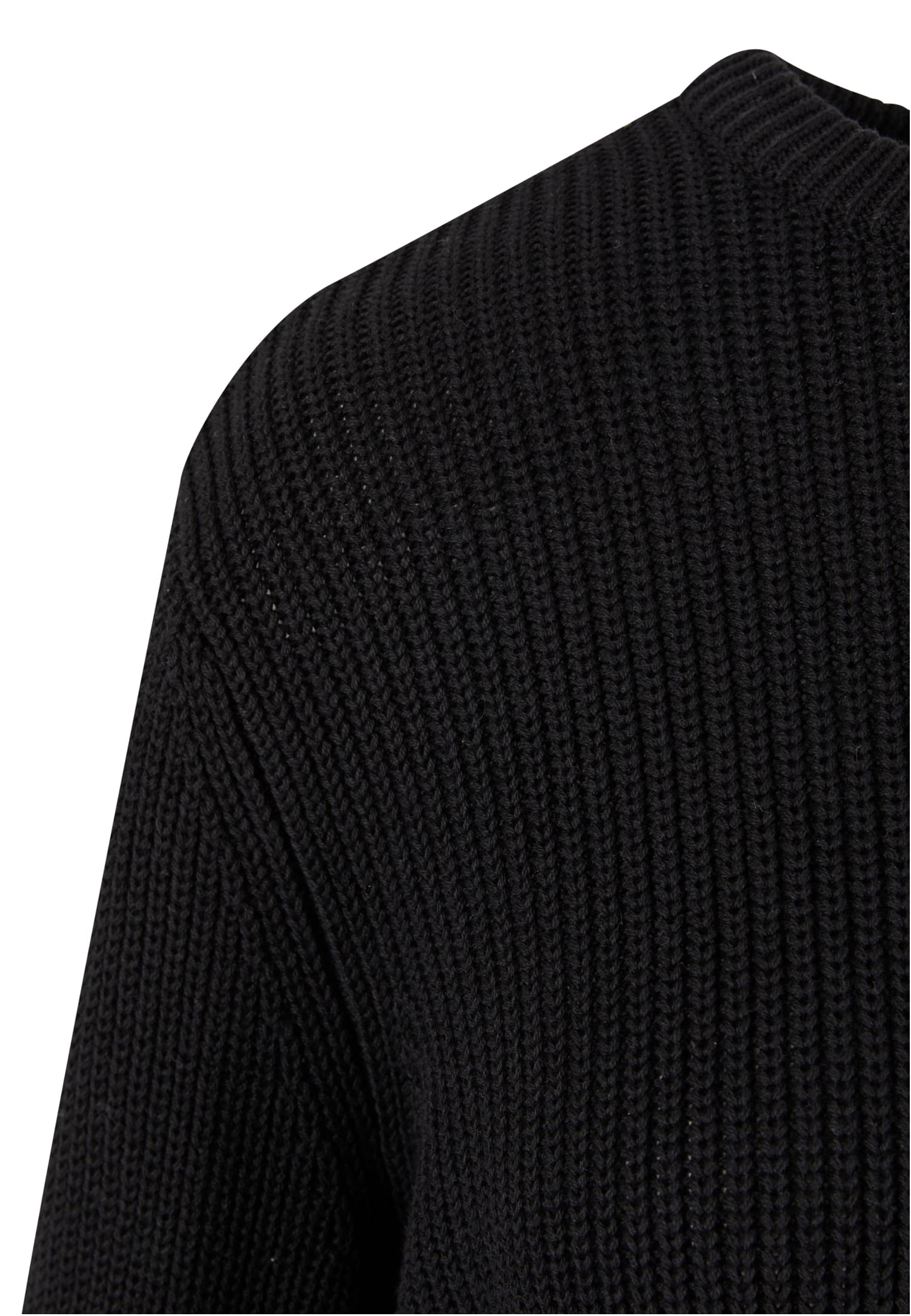 Ladies Rib Knit Sweater | black