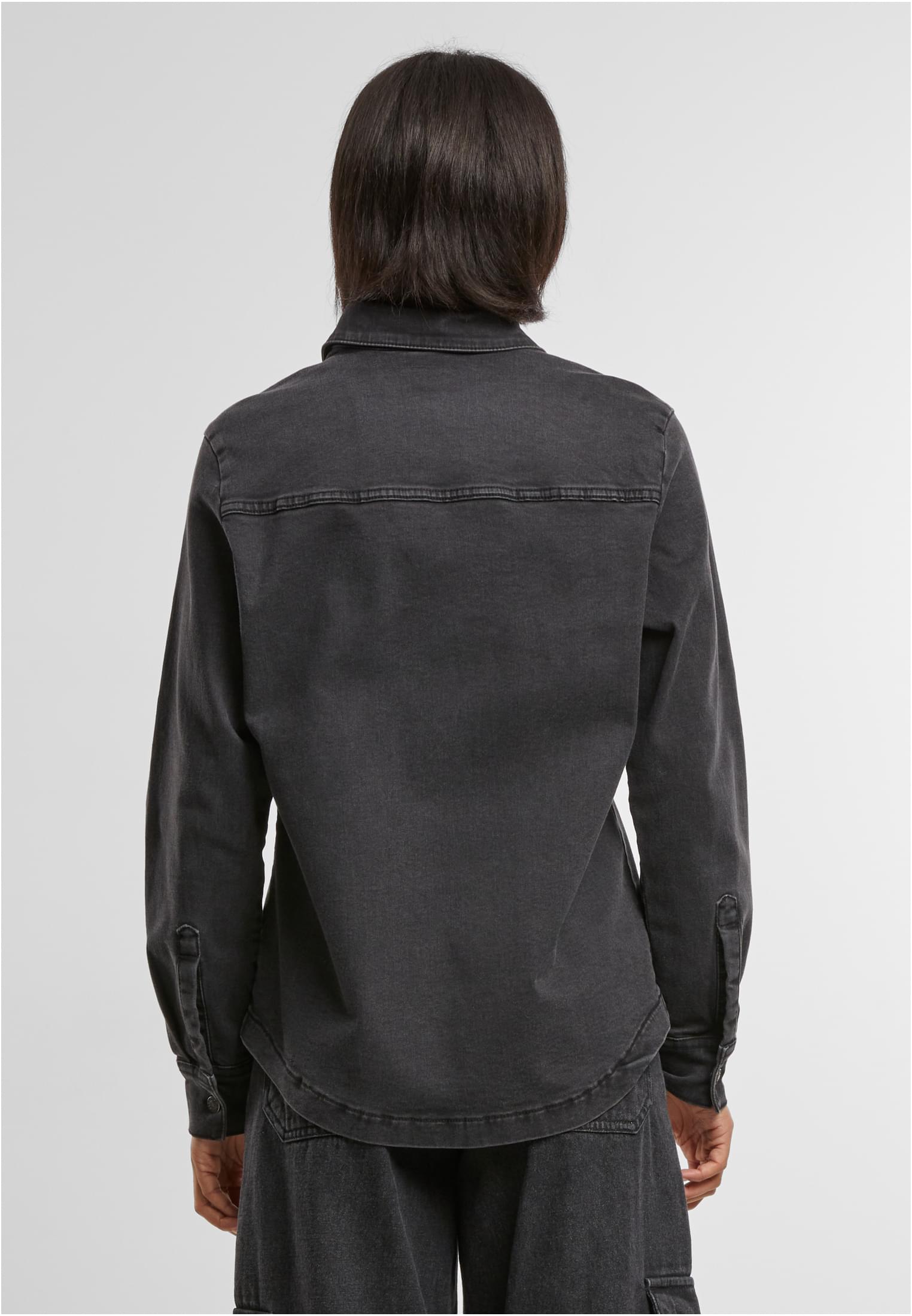 Ladies Denim Shirt | black washed