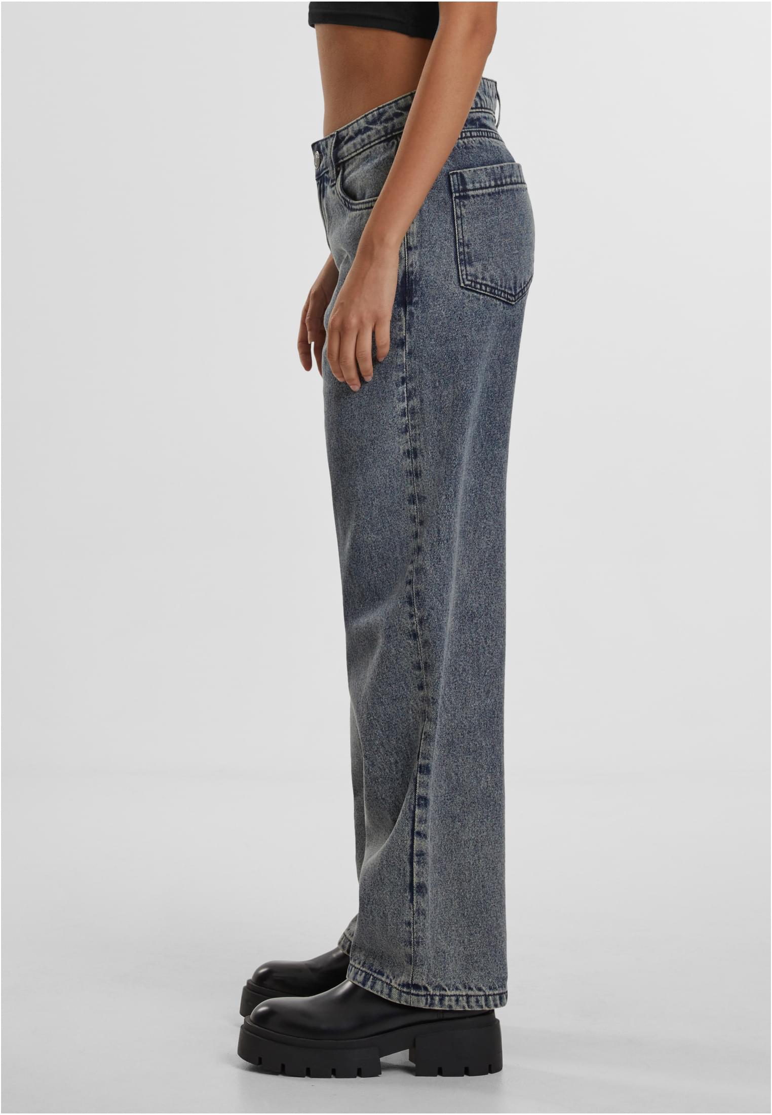 Ladies Mid Waist 90´s Jeans | dirty washed