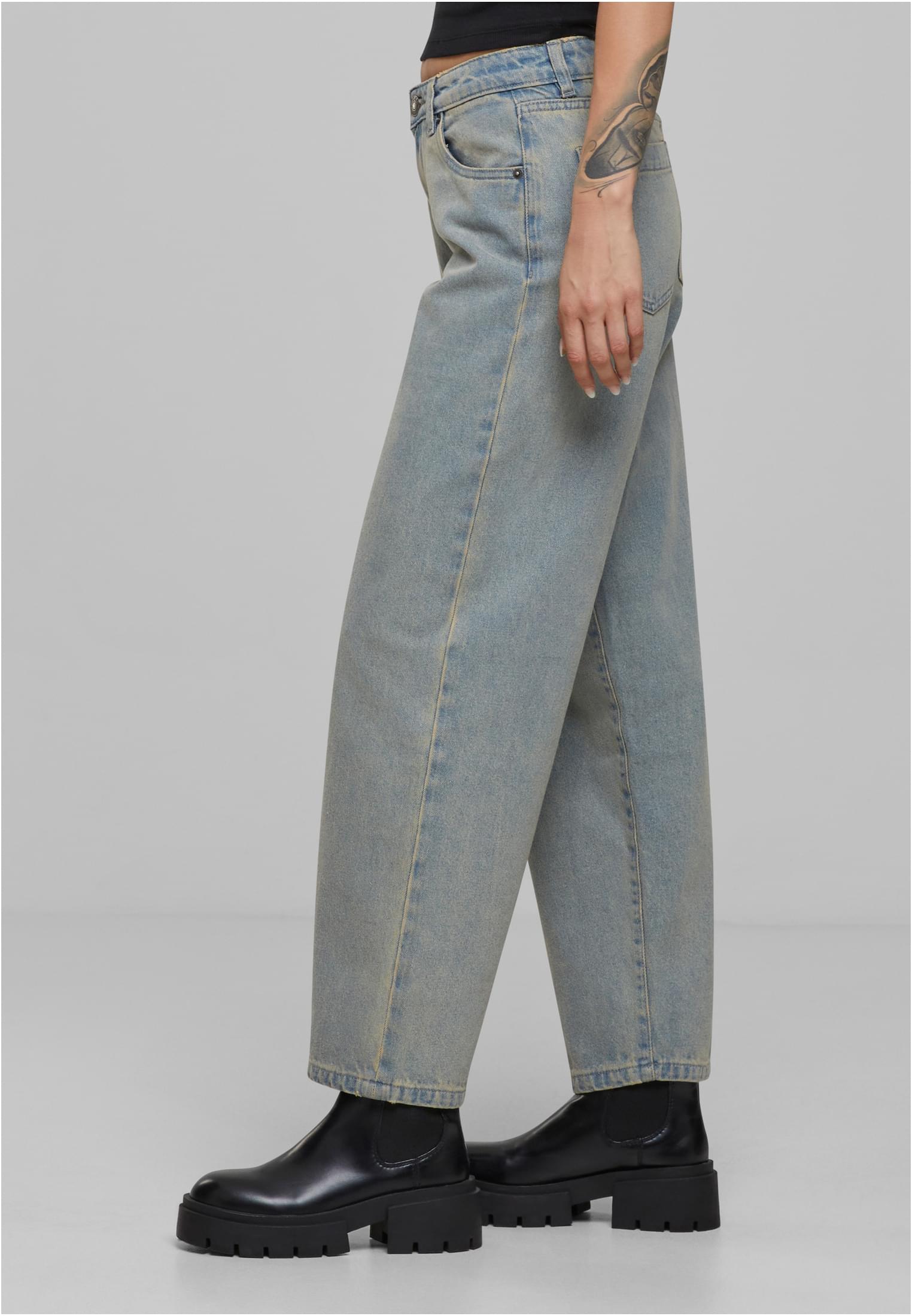 Ladies Mid Waist 90´s Jeans | new light blue dirty washed