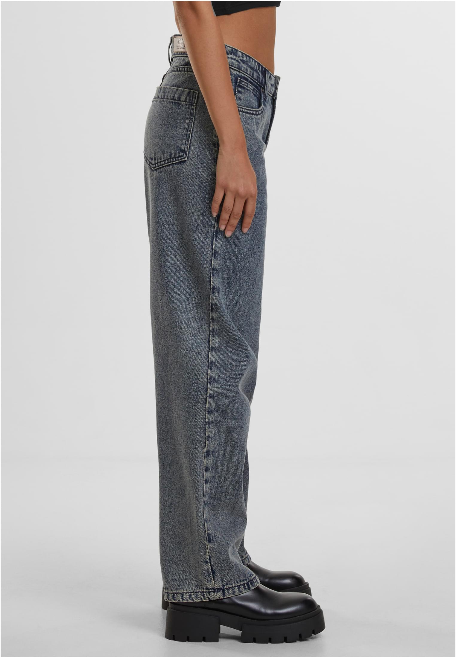 Ladies Mid Waist 90´s Jeans | dirty washed