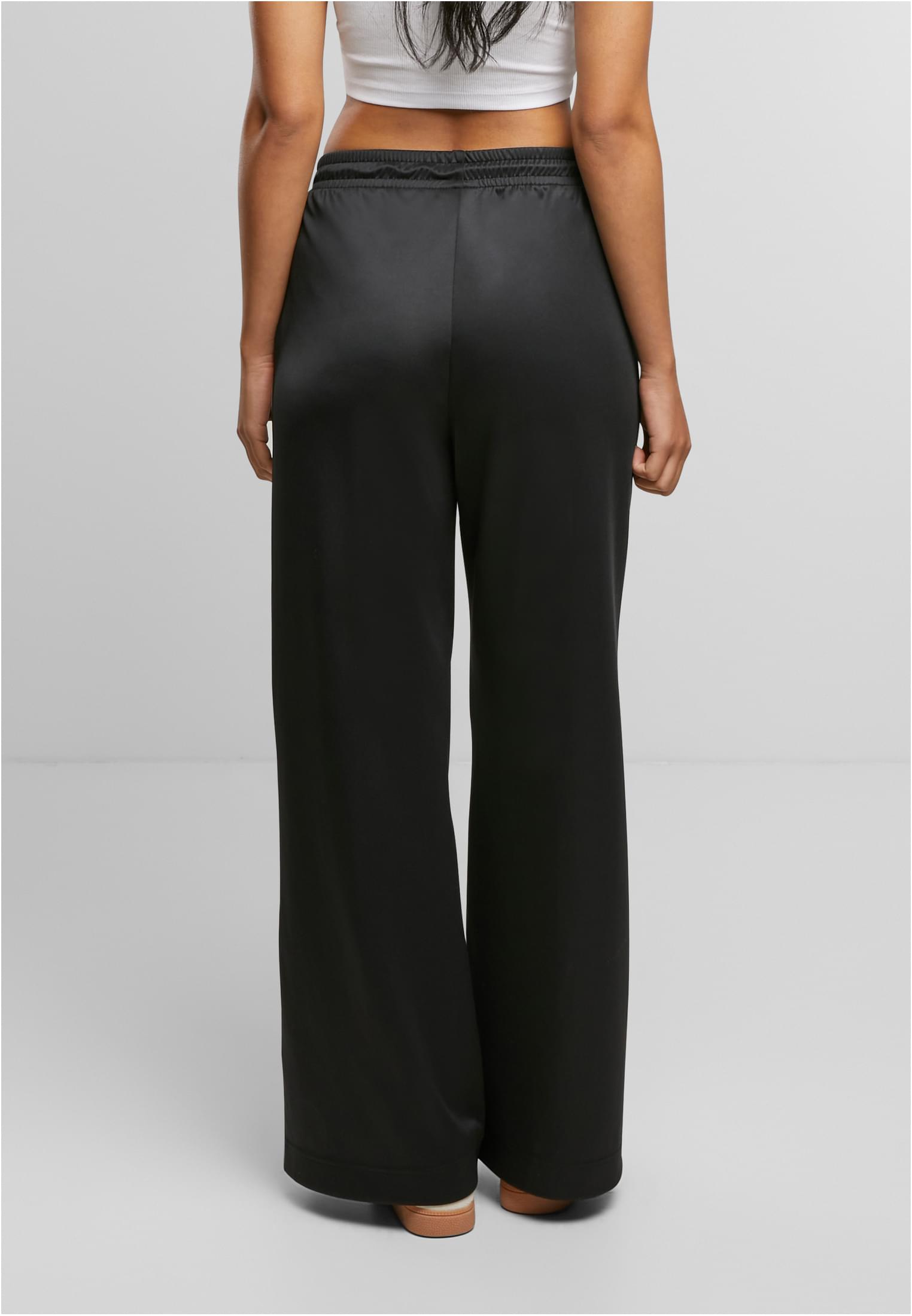 Ladies Wide Leg Track Pants | black
