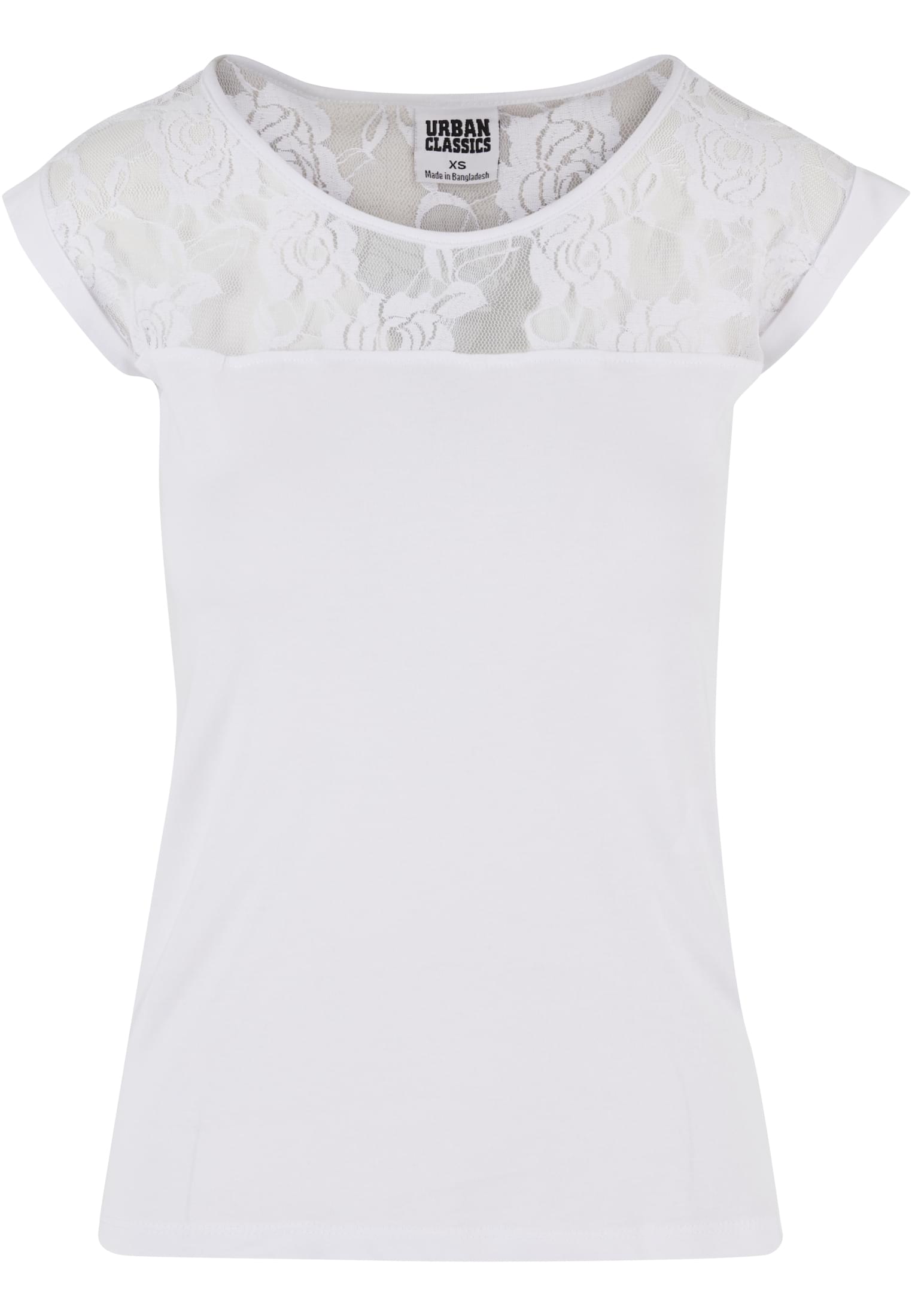 Ladies Top Laces Tee | white