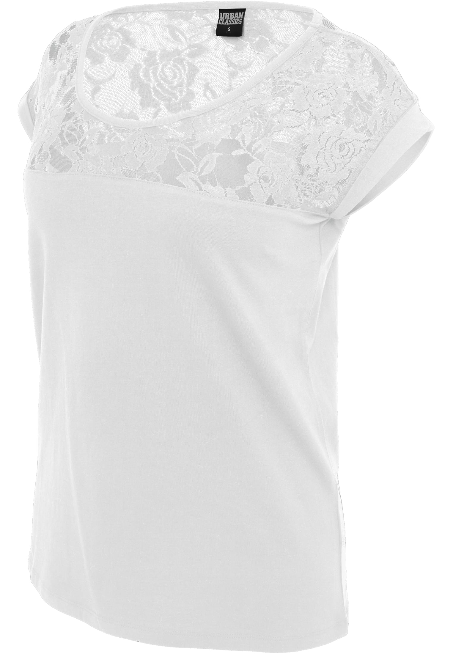 Ladies Top Laces Tee | white