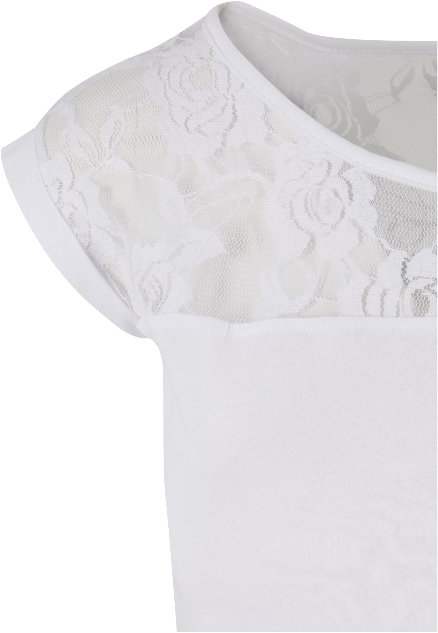 Ladies Top Laces Tee | white