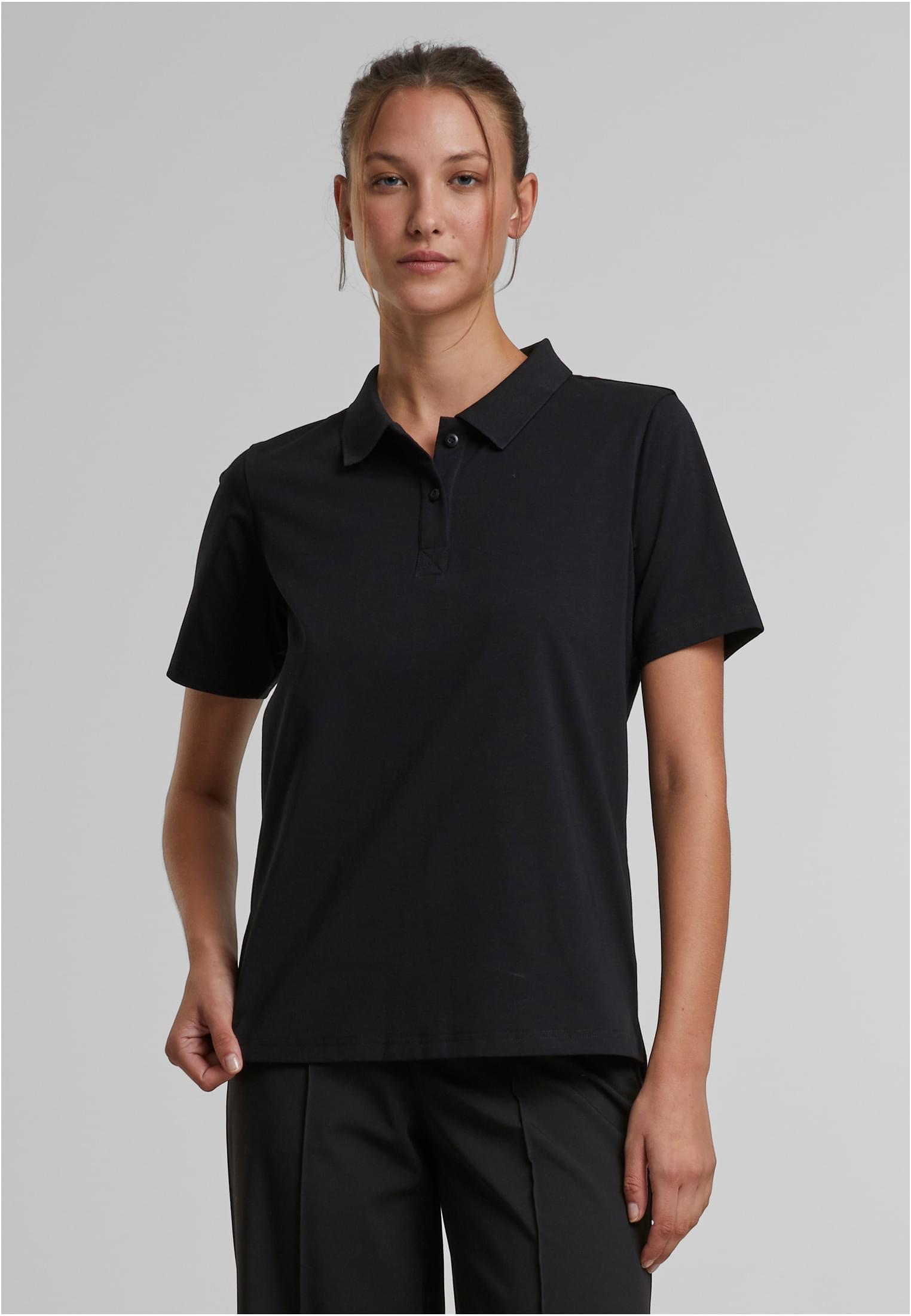 Ladies Sorona Polo Tee | black