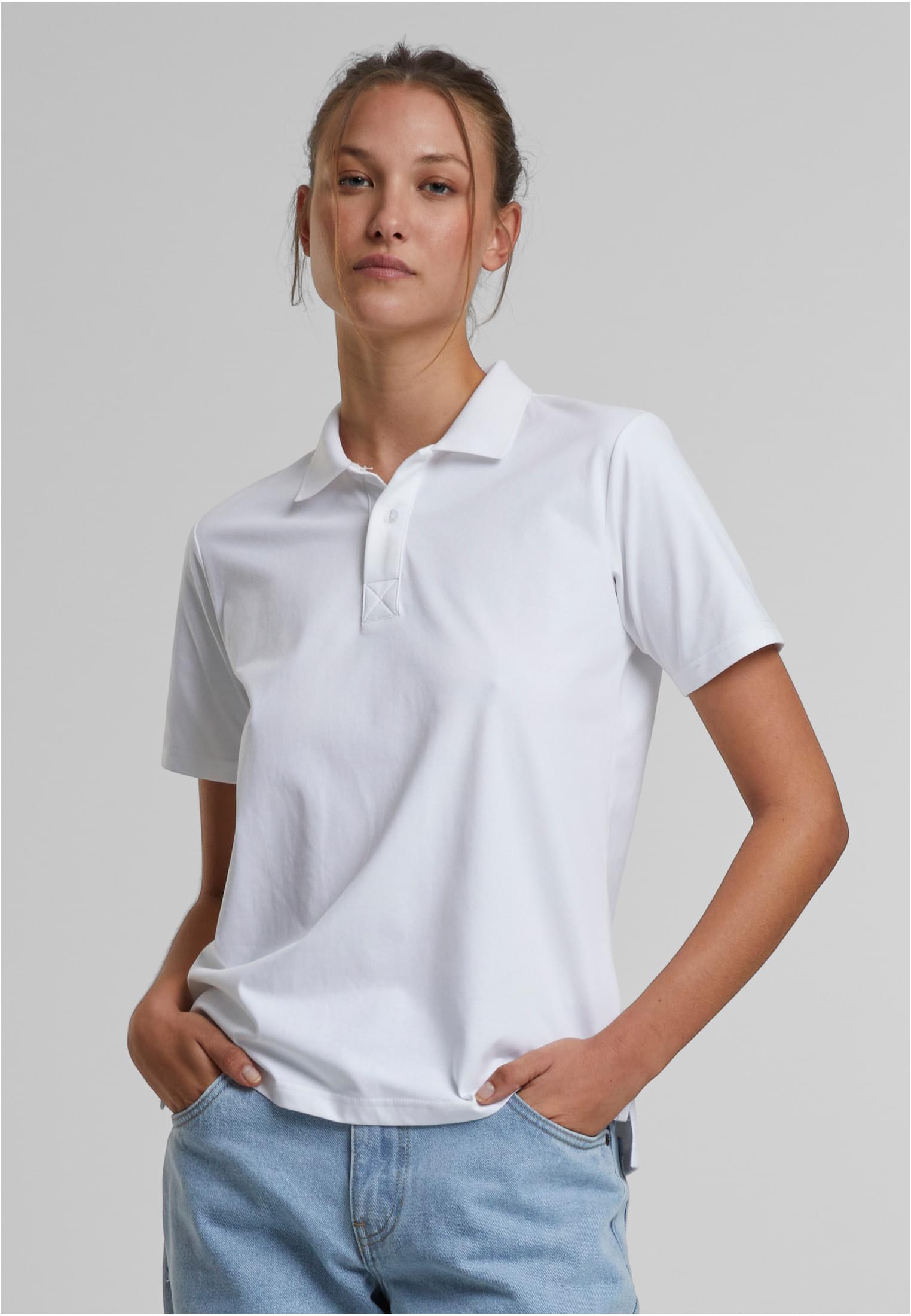 Ladies Sorona Polo Tee | white