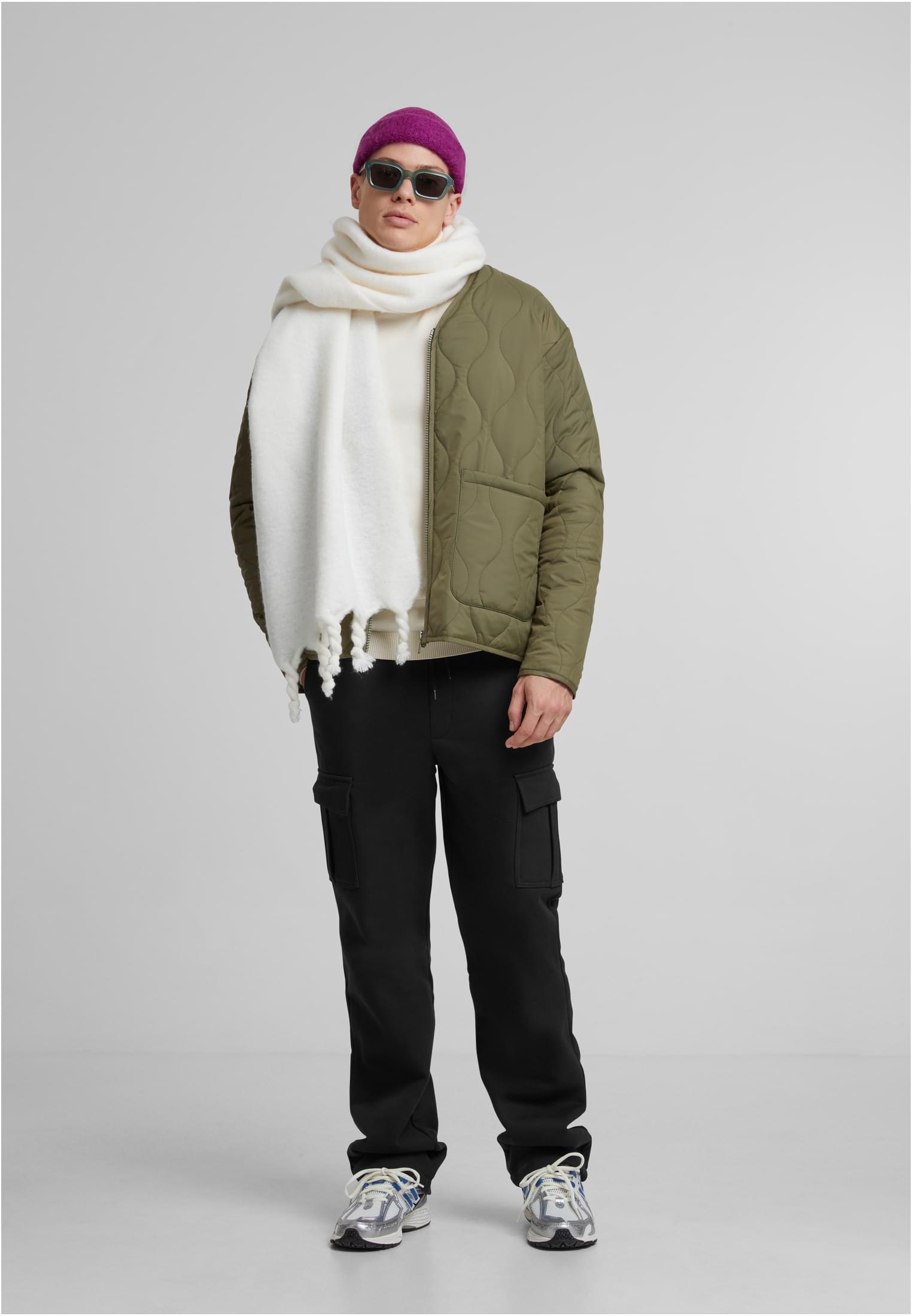 Padded Quilting Jacket | olive