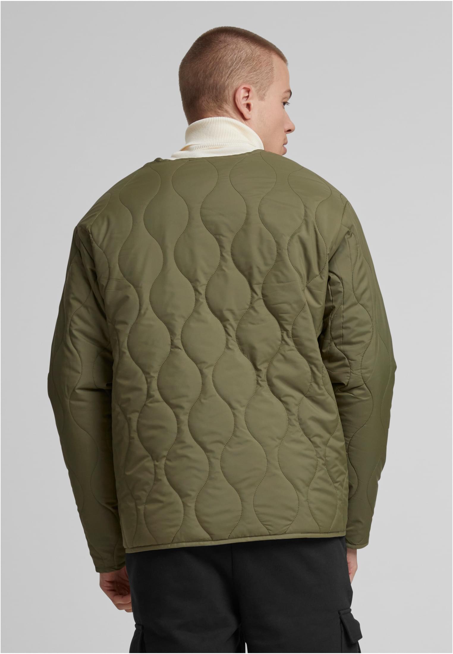 Padded Quilting Jacket | olive