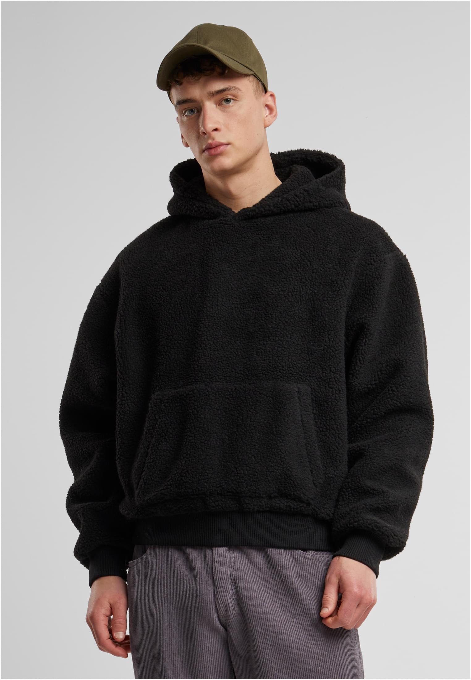 Oversized Teddy Hoody | black