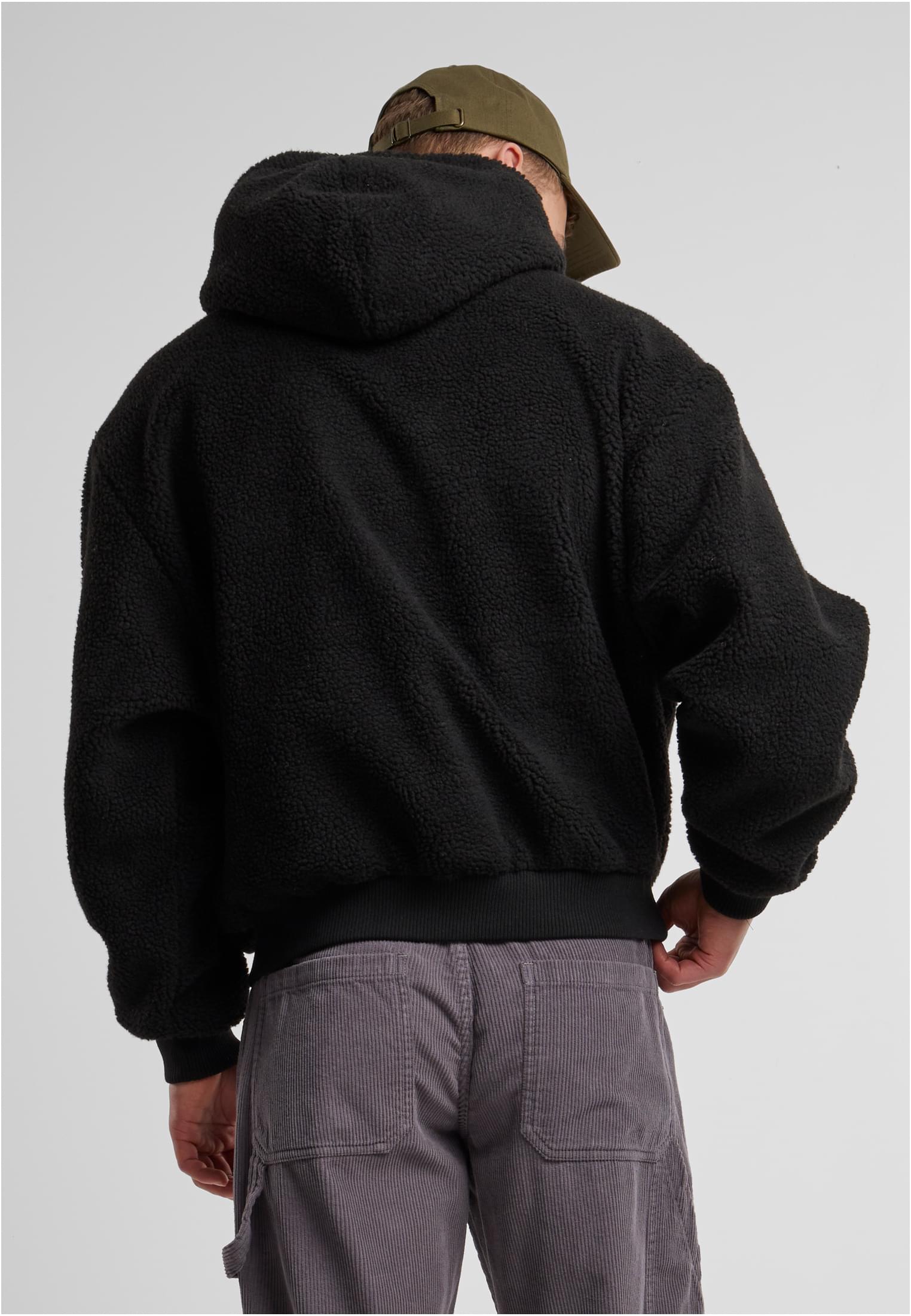 Oversized Teddy Hoody | black