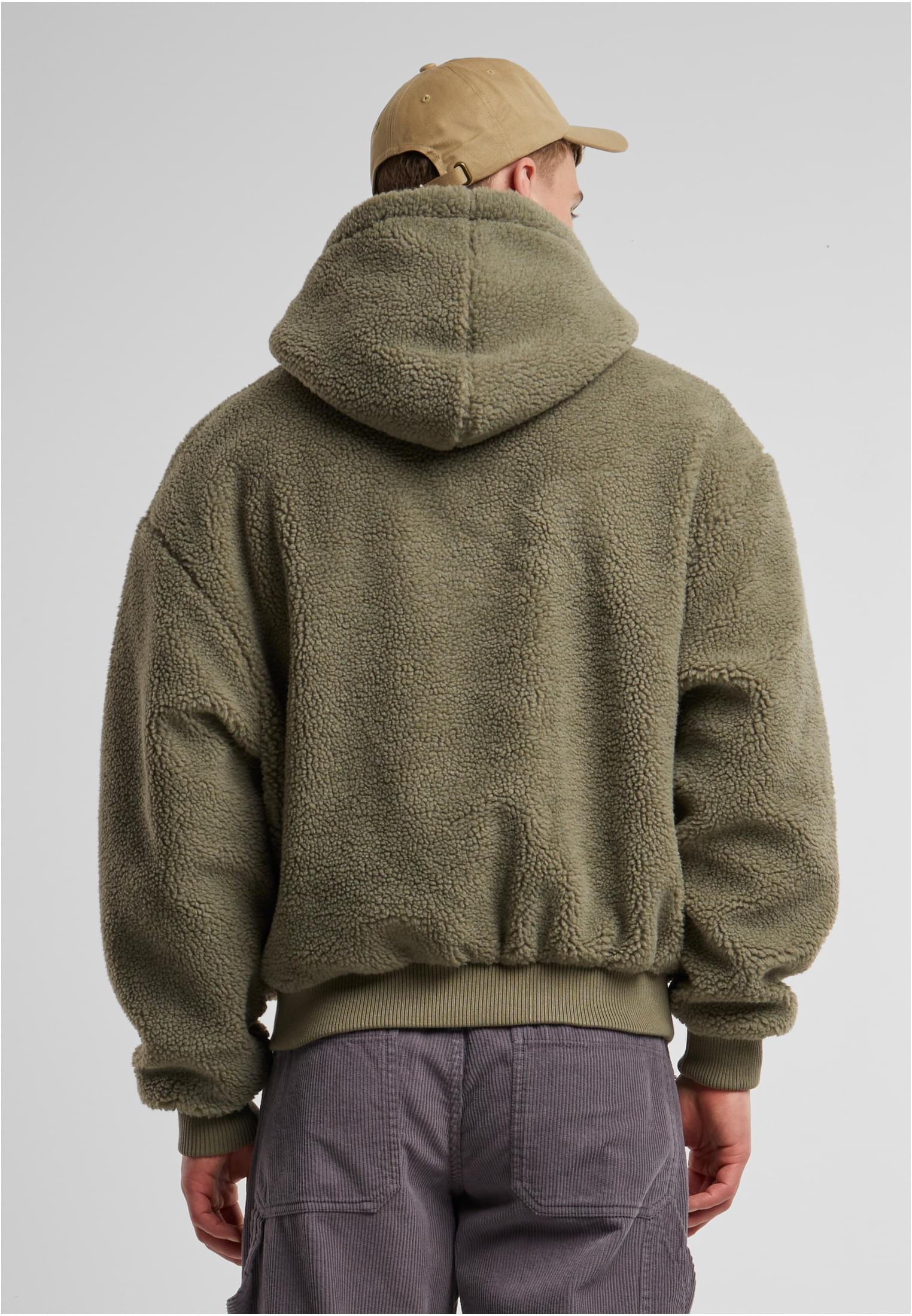 Oversized Teddy Hoody | palegreen