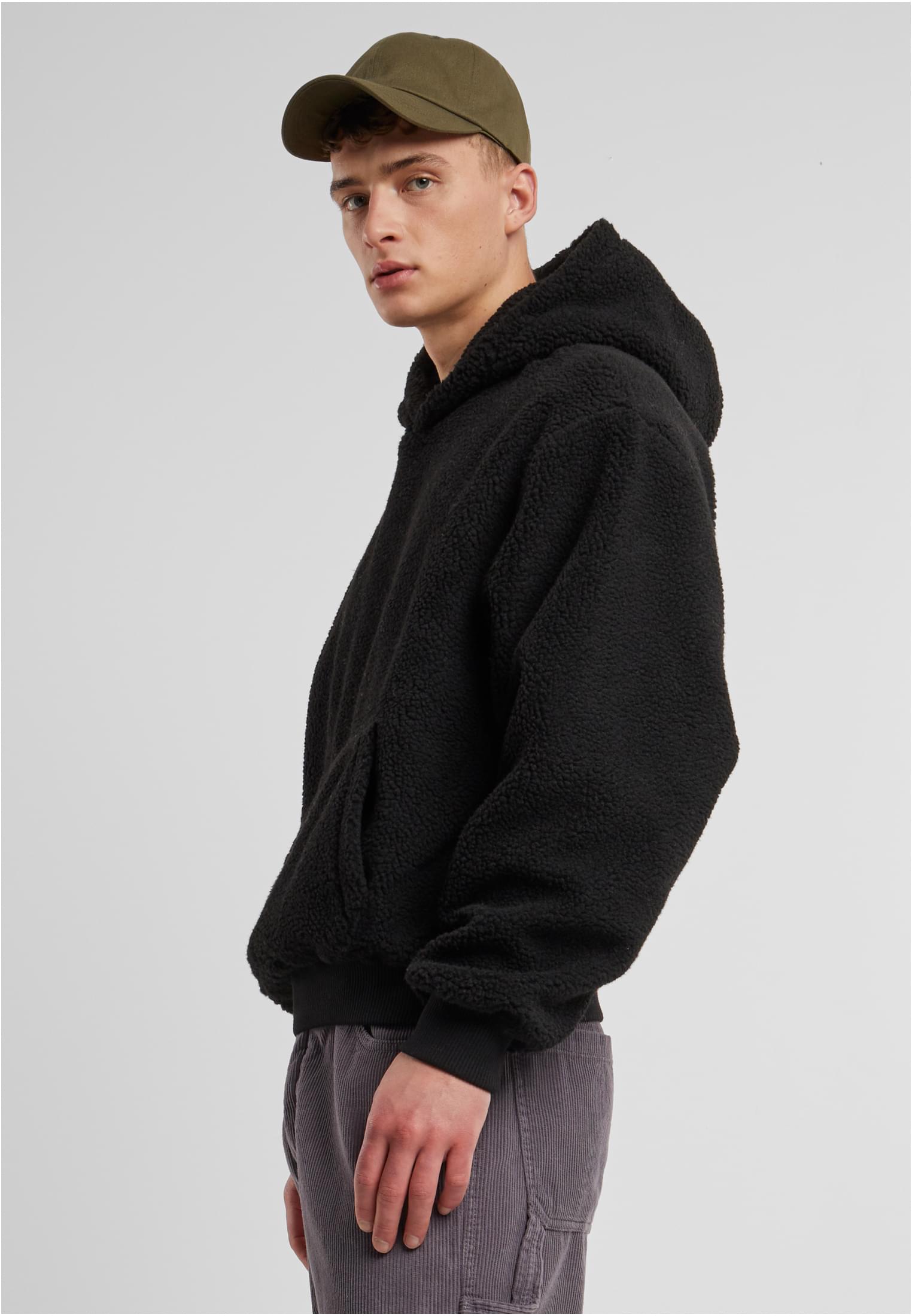 Oversized Teddy Hoody | black