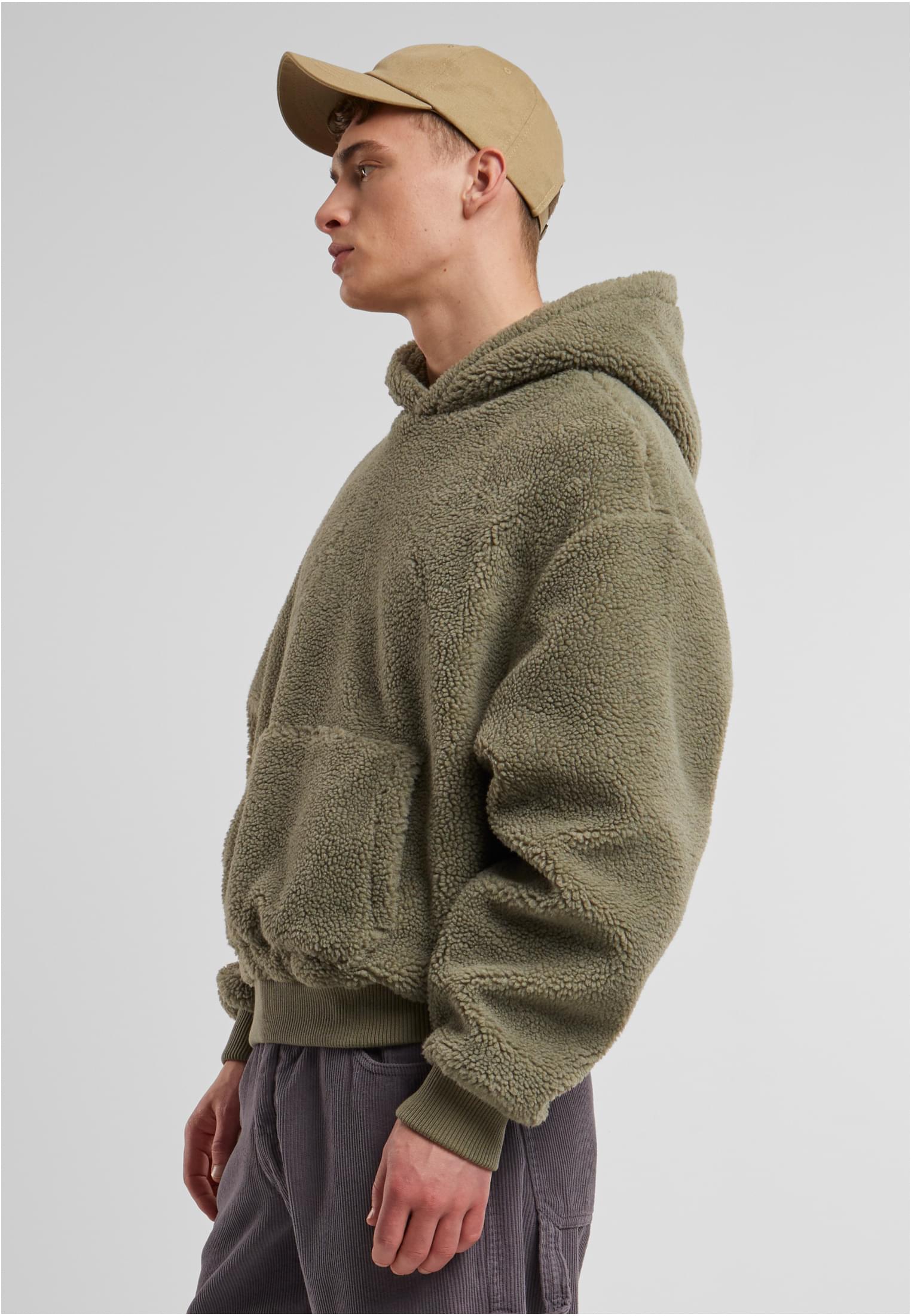 Oversized Teddy Hoody | palegreen