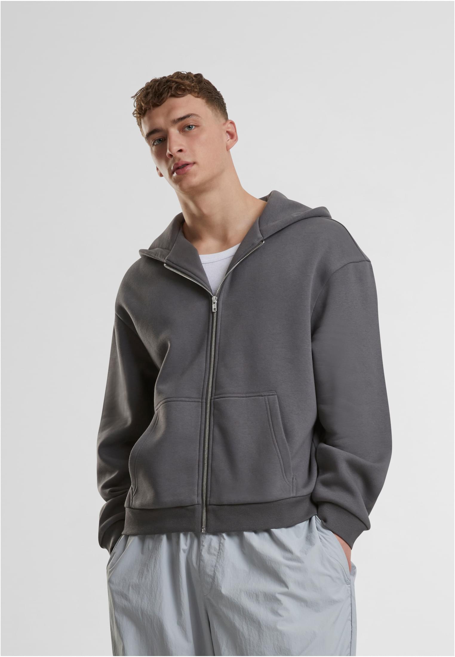 Fluffy Zip Hoody | magnet