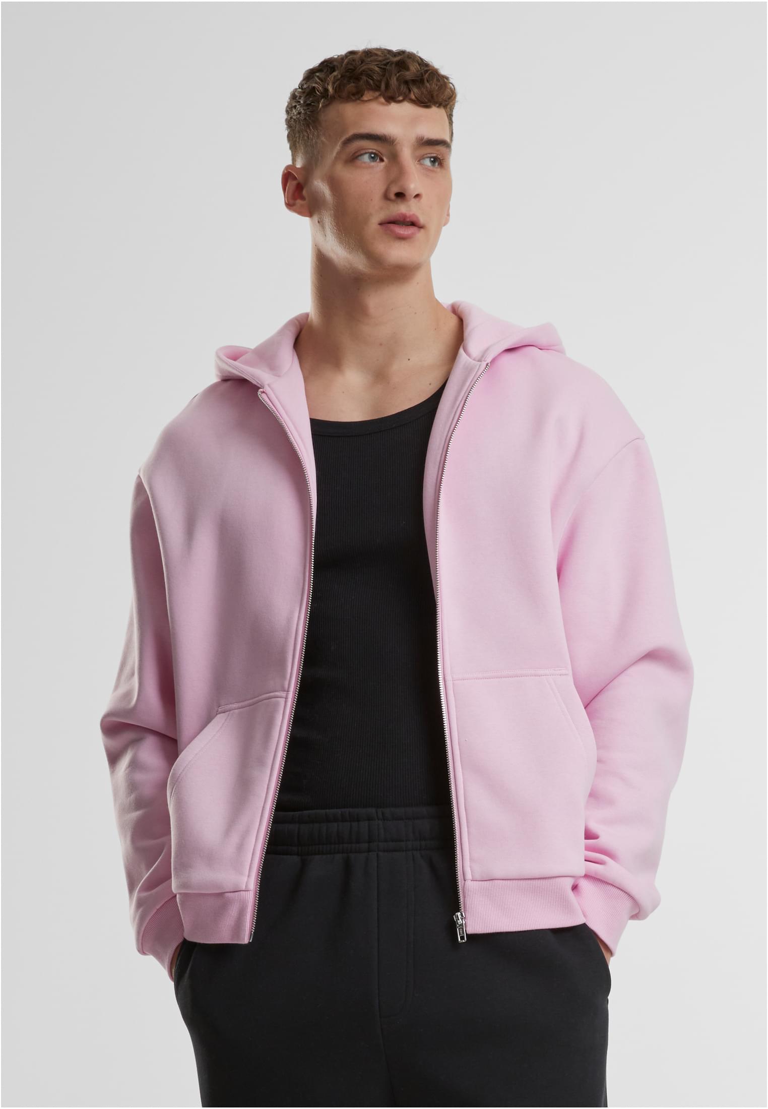 Fluffy Zip Hoody | softpink