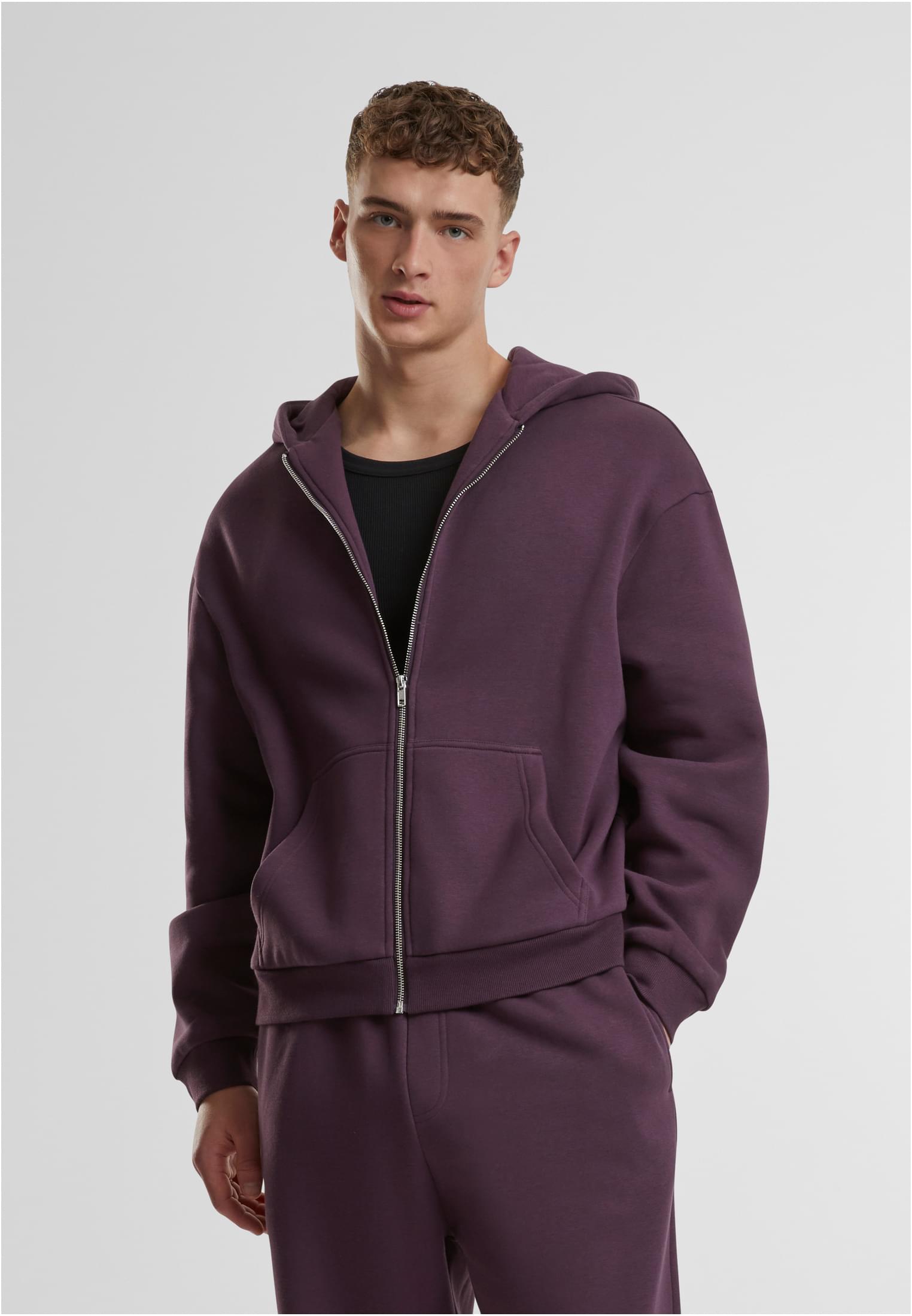 Fluffy Zip Hoody | plumpurple