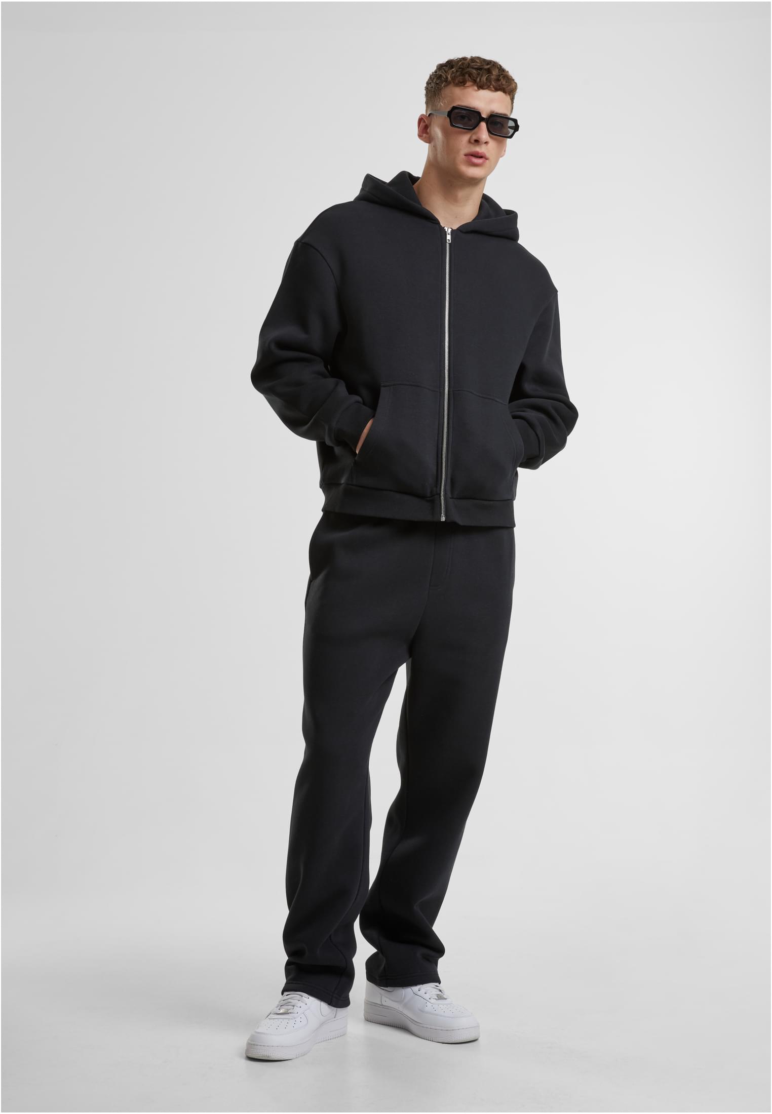 Fluffy Zip Hoody | black