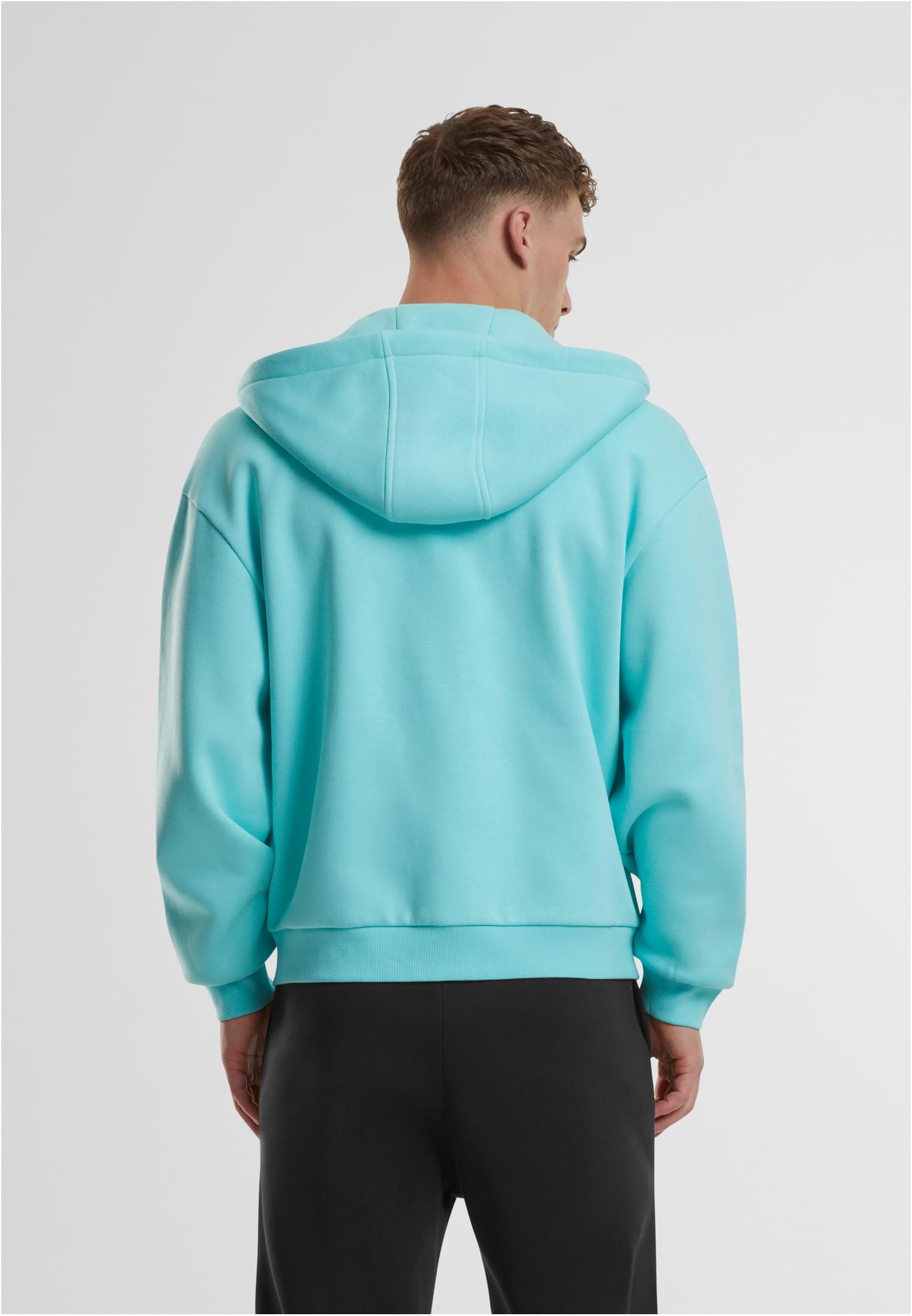 Fluffy Zip Hoody | berylblue