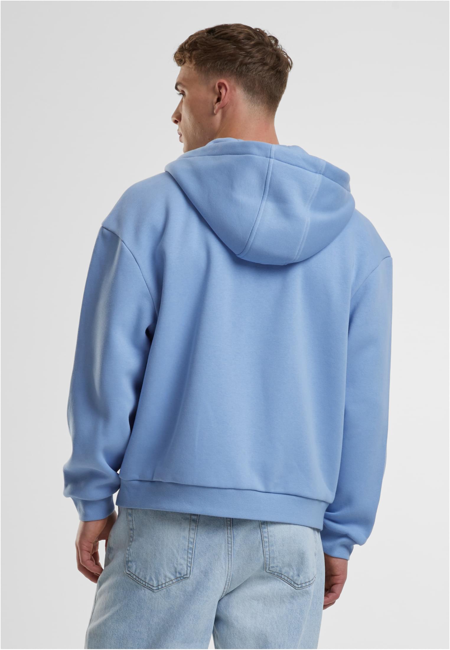 Fluffy Zip Hoody | powderblue