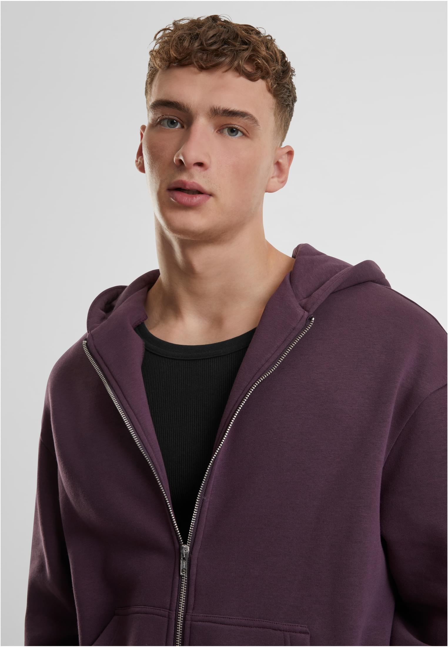 Fluffy Zip Hoody | plumpurple