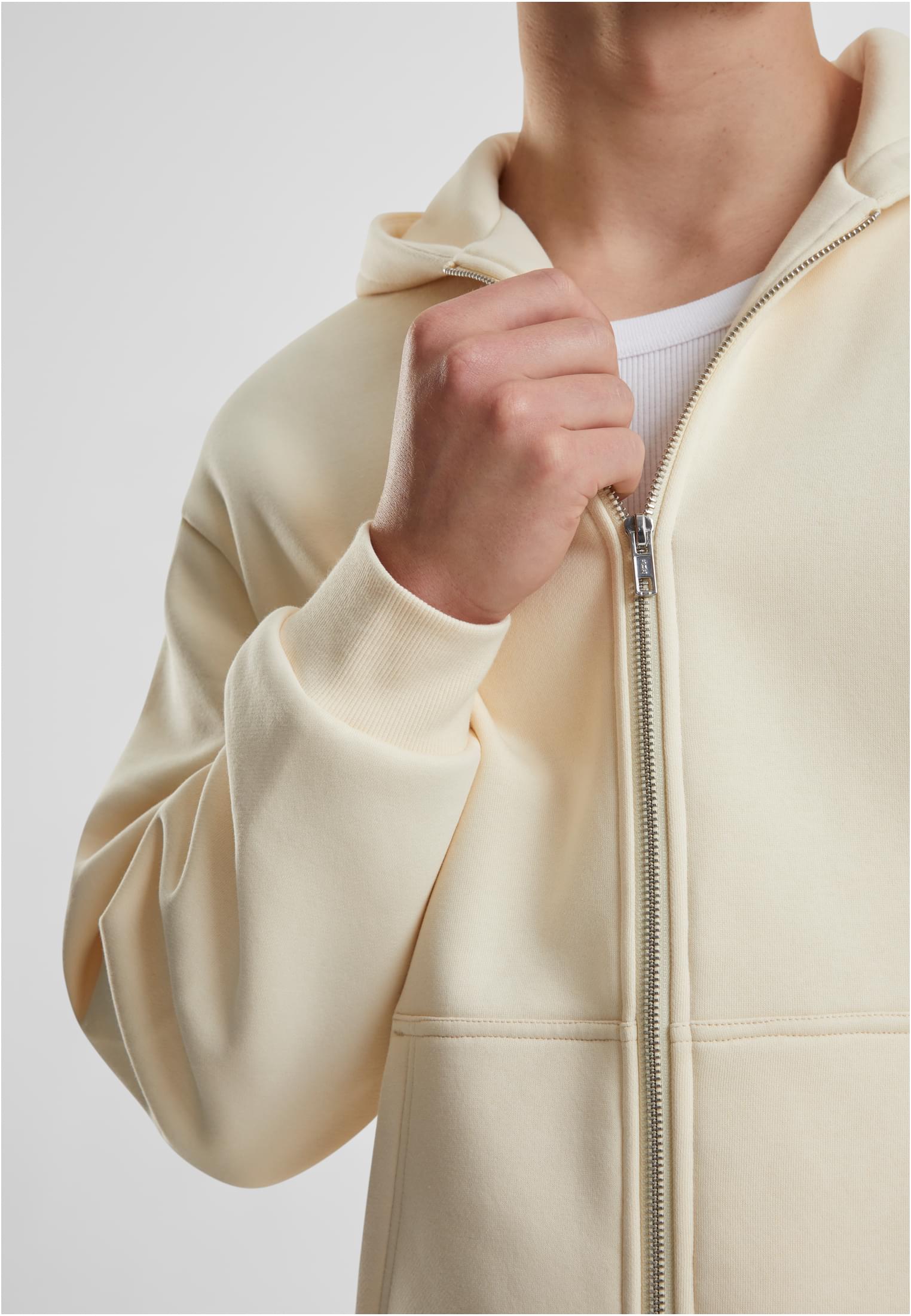 Fluffy Zip Hoody | whitesand