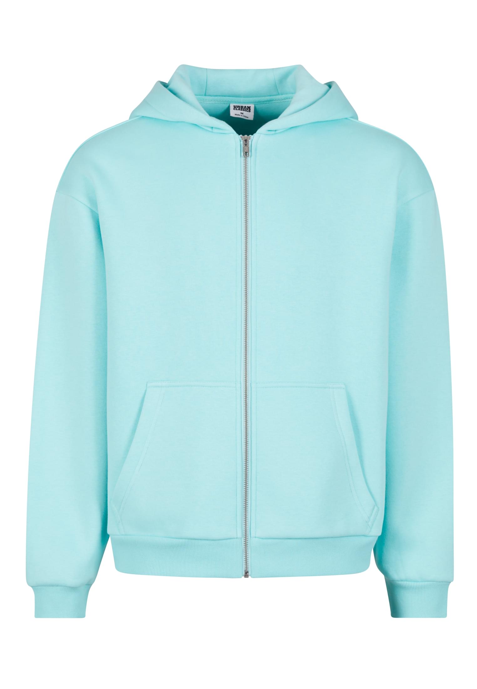 Fluffy Zip Hoody | berylblue