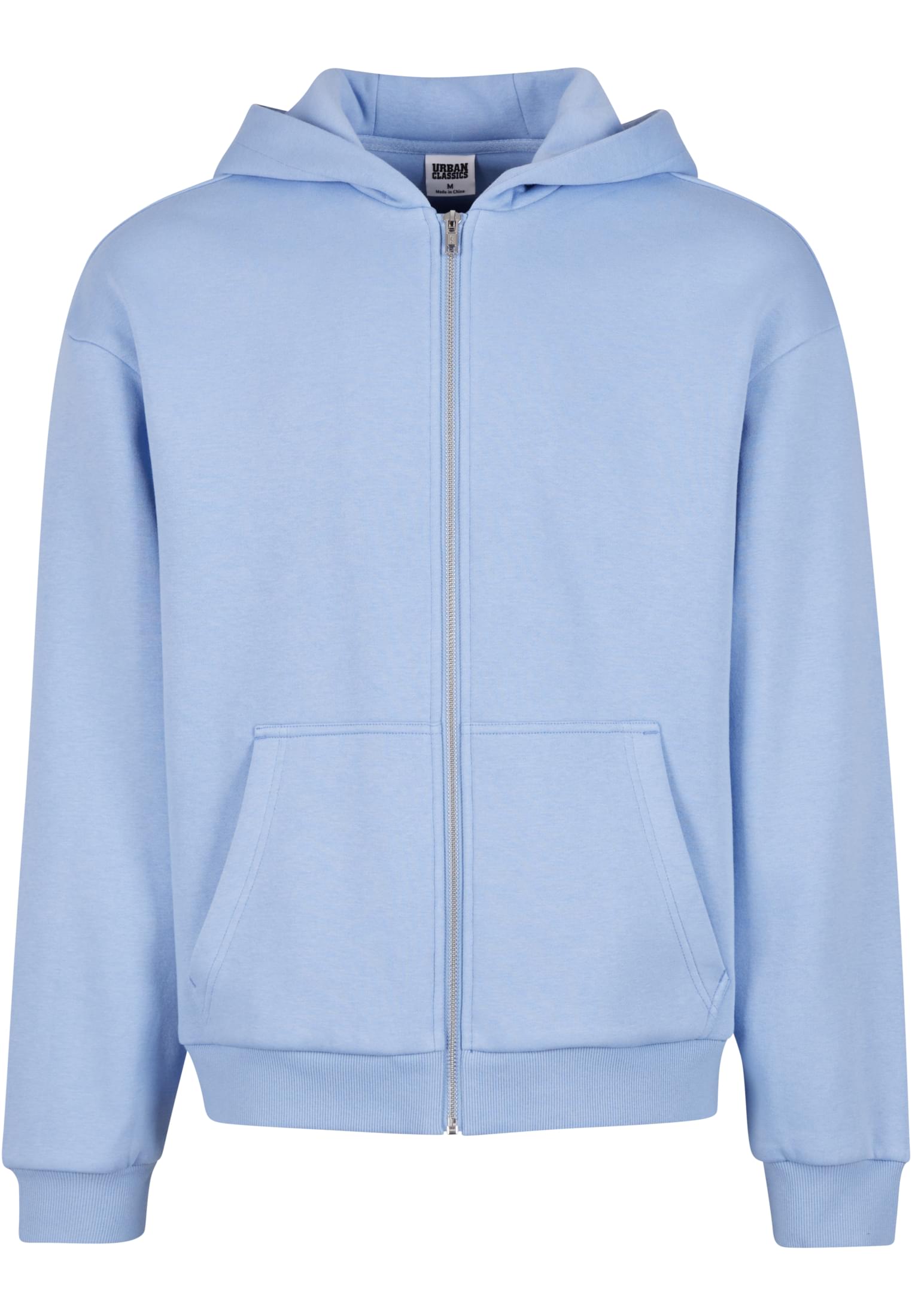 Fluffy Zip Hoody | powderblue