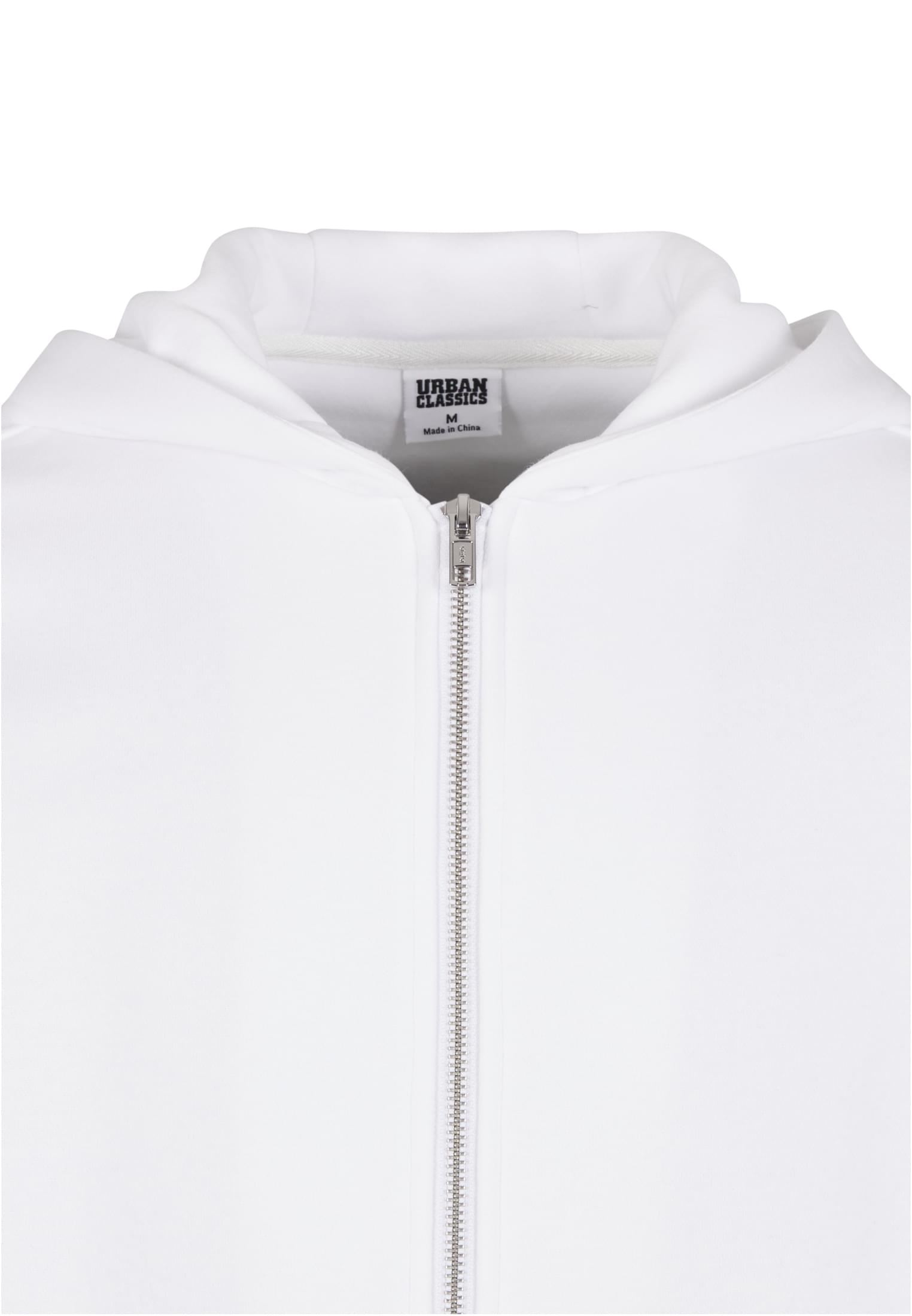 Fluffy Zip Hoody | white